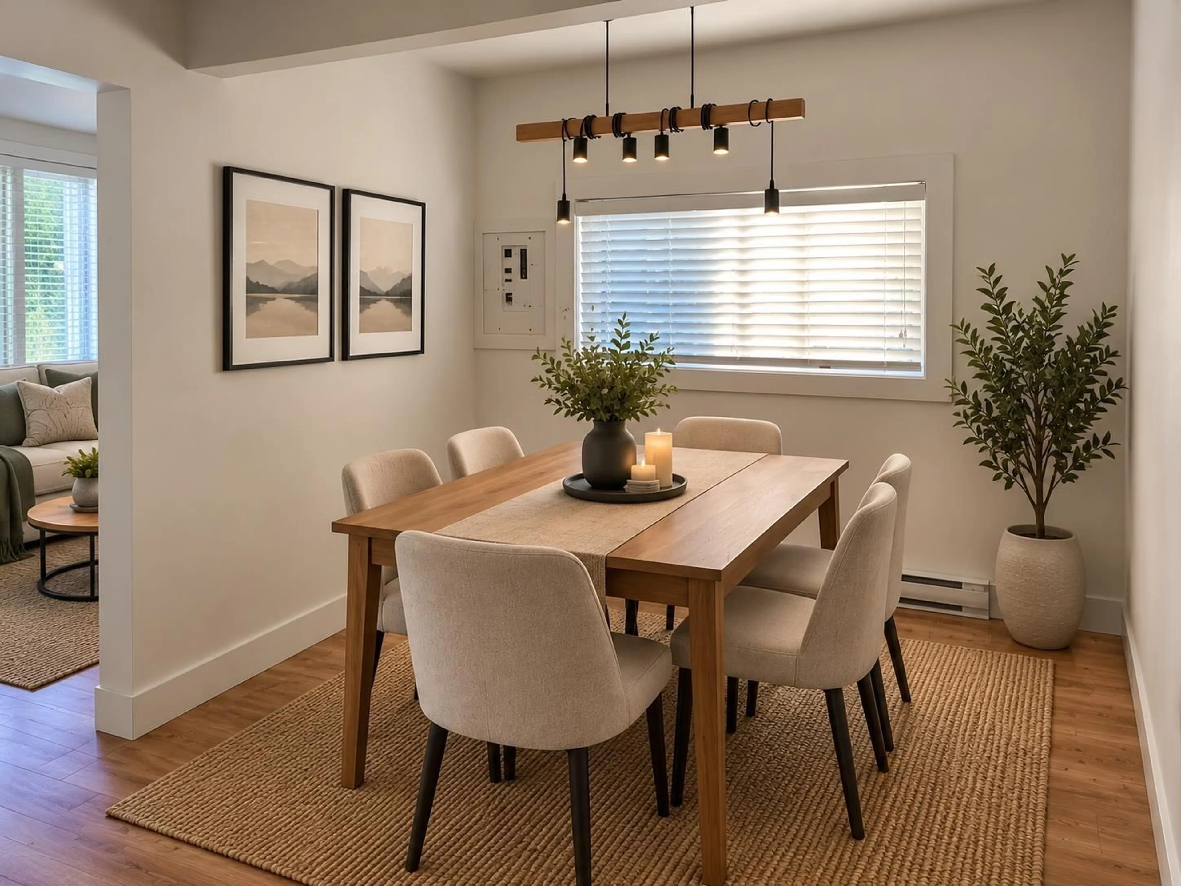 Dining room, wood/laminate floor for 46055 CLEVELAND AVENUE, Chilliwack British Columbia V2P2X2