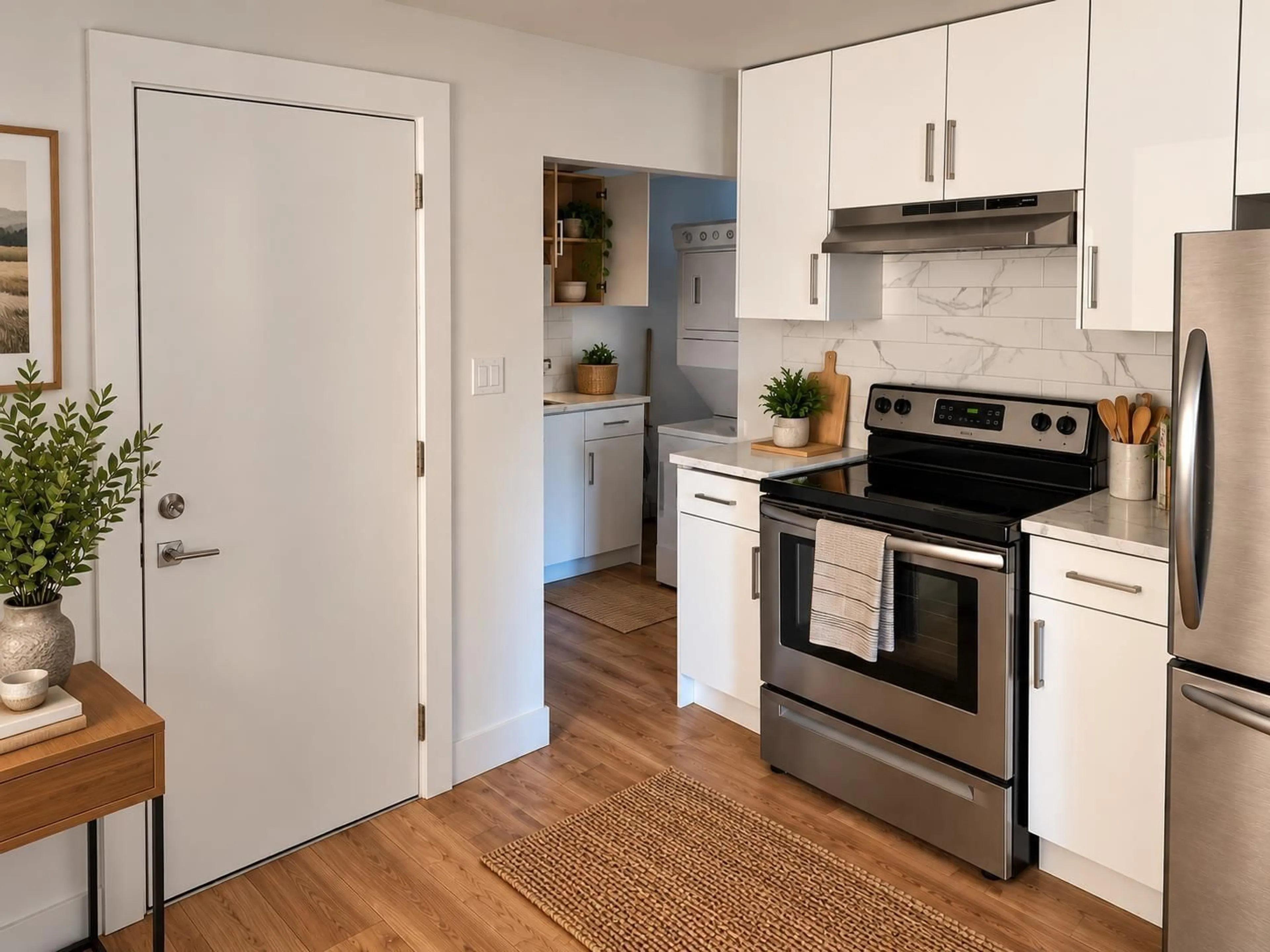 Standard kitchen, wood/laminate floor for 46055 CLEVELAND AVENUE, Chilliwack British Columbia V2P2X2