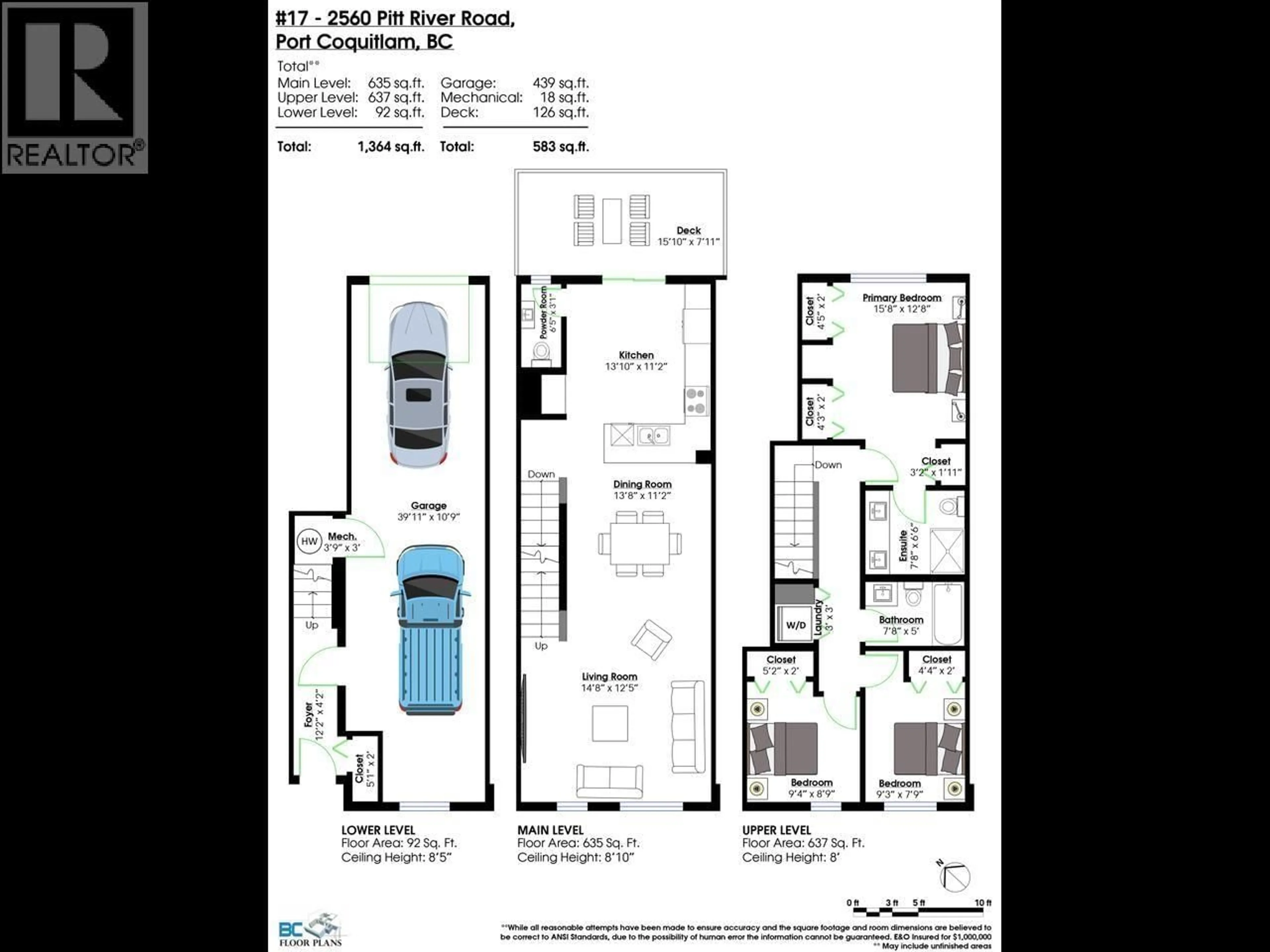 Floor plan for 17 - 2560 PITT RIVER ROAD, Port Coquitlam British Columbia V3C0G6