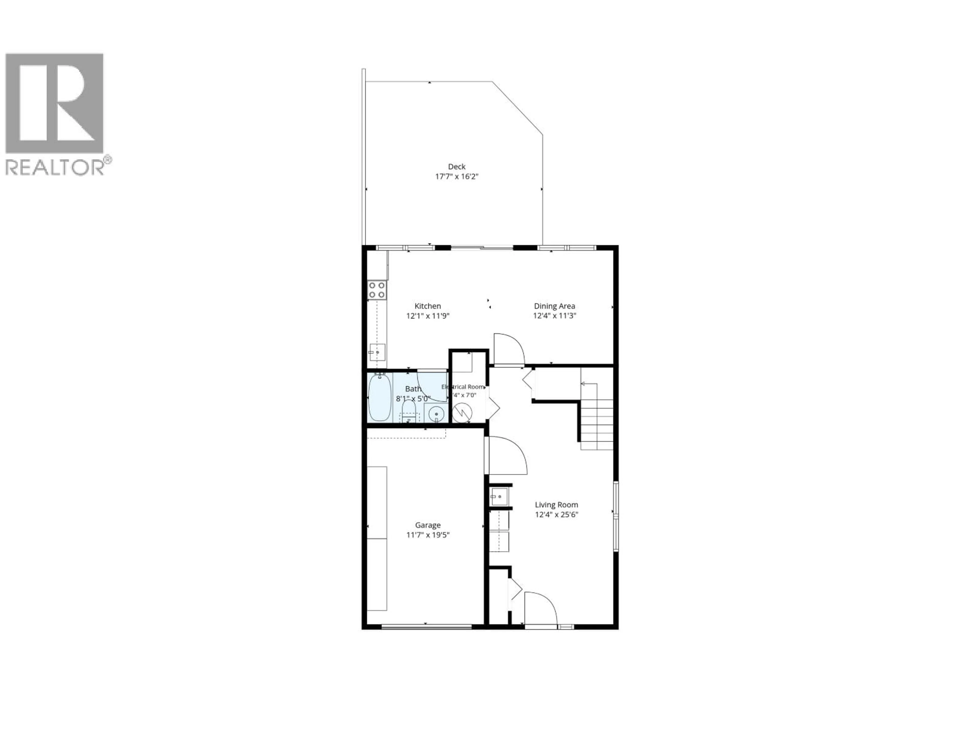 Floor plan for 1240 MONKLEY AVENUE, Prince George British Columbia V2L4G6