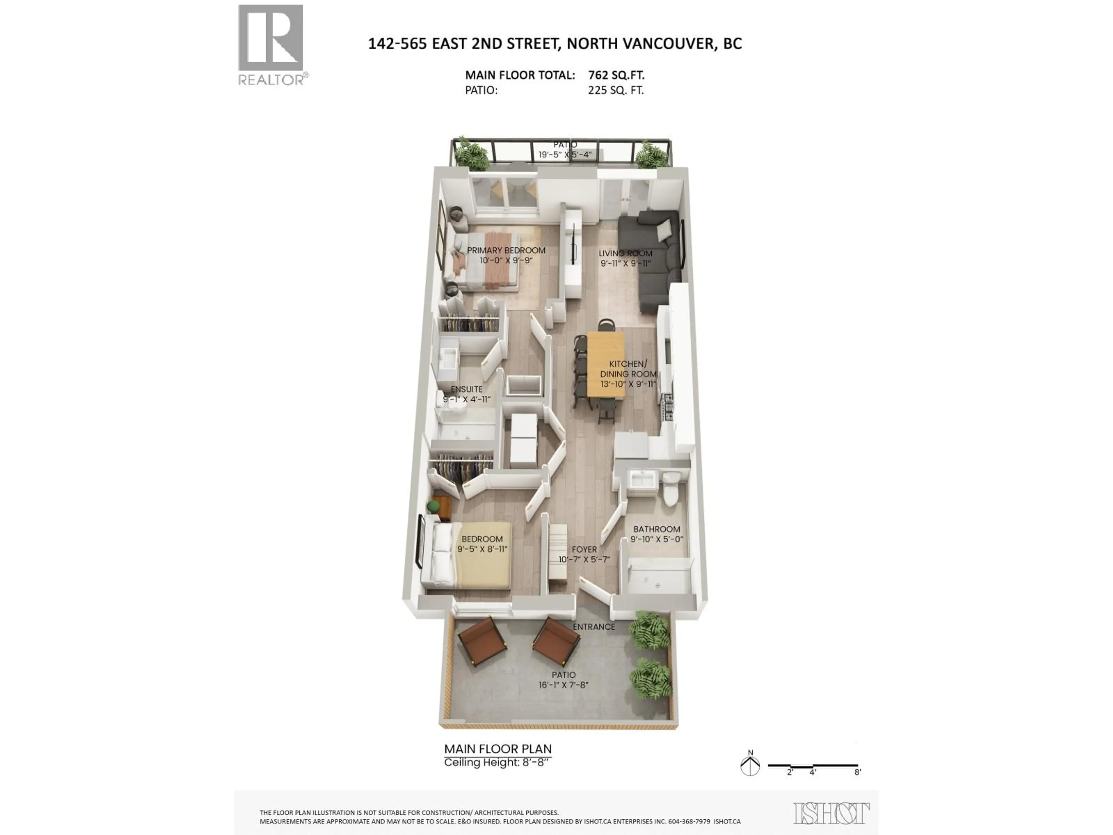 Floor plan for 142 - 545 2ND STREET, North Vancouver British Columbia V7L1E1