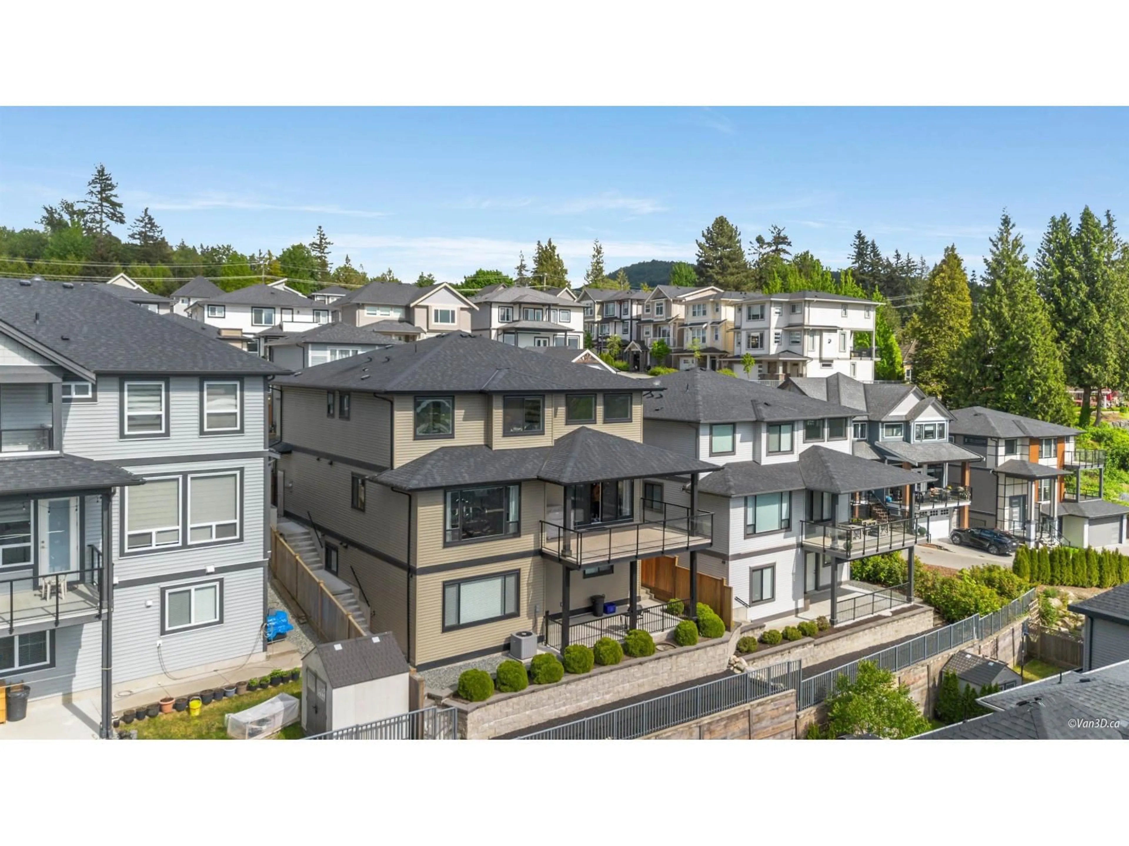 A pic from outside/outdoor area/front of a property/back of a property/a pic from drone, mountain view for 39 - 4295 OLD CLAYBURN ROAD, Abbotsford British Columbia V3G0G4