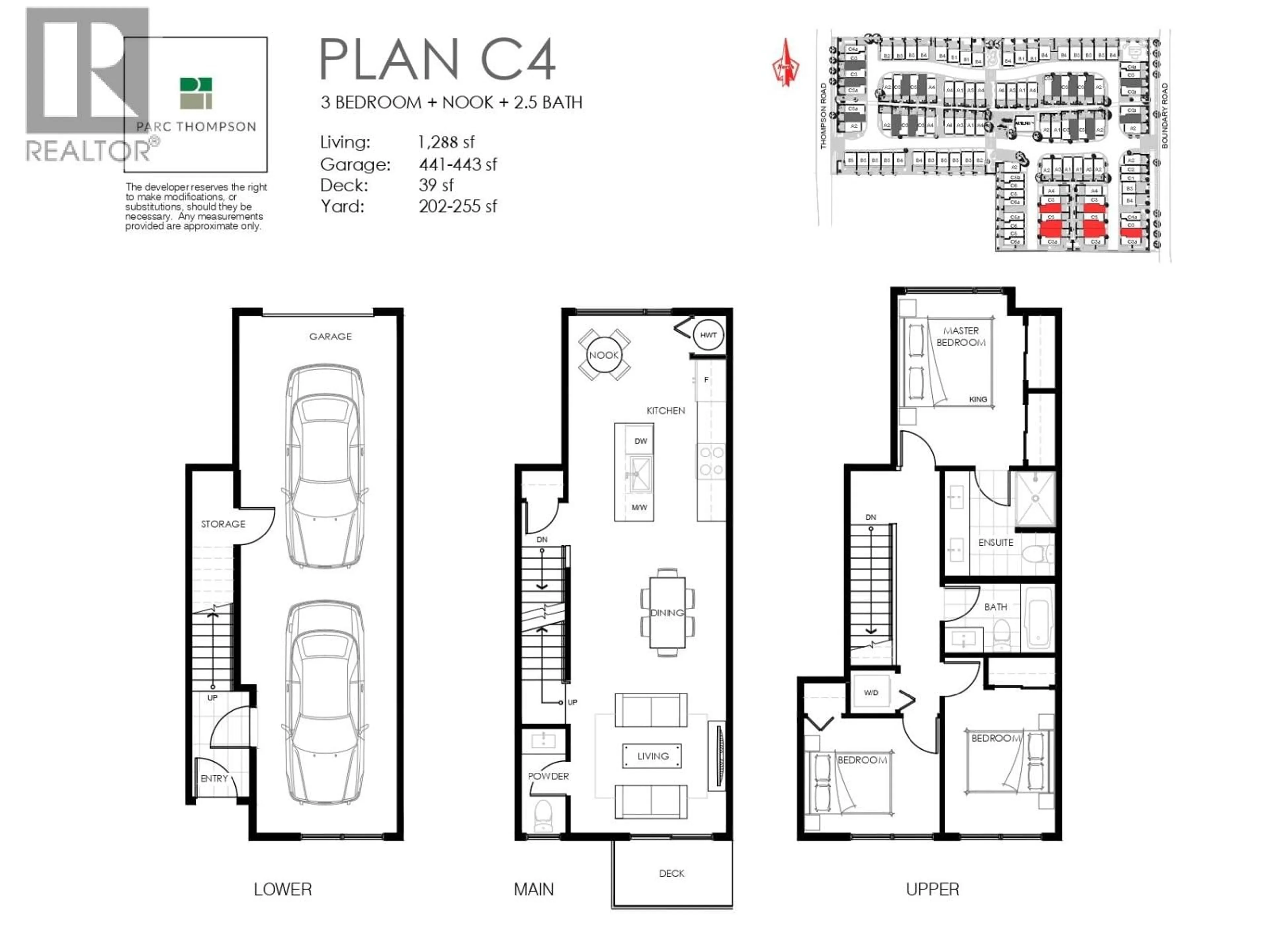 Floor plan for 23 - 4337 BOUNDARY ROAD, Richmond British Columbia V6V1S8