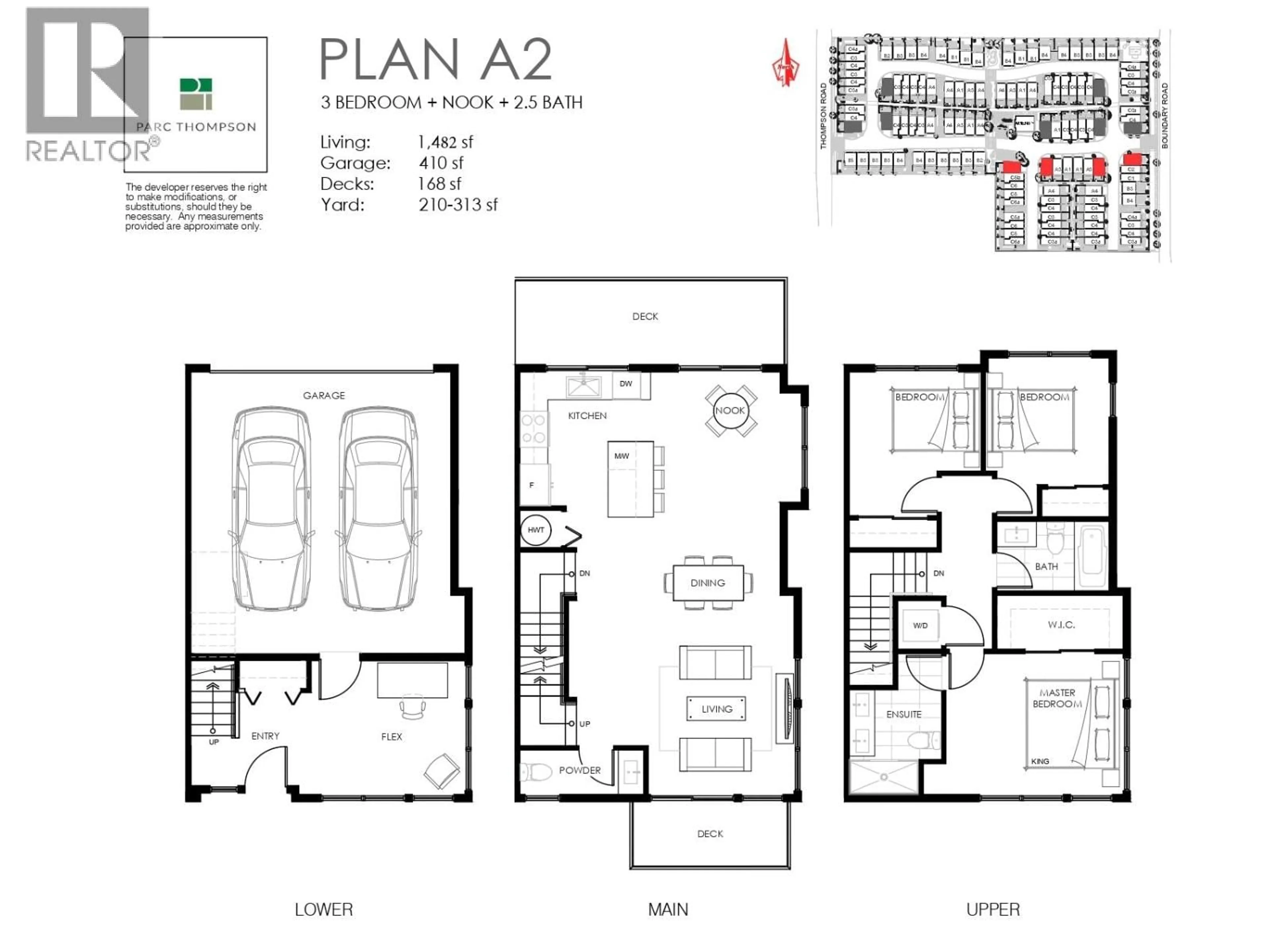 Floor plan for 33 - 4337 BOUNDARY ROAD, Richmond British Columbia V6V1S8