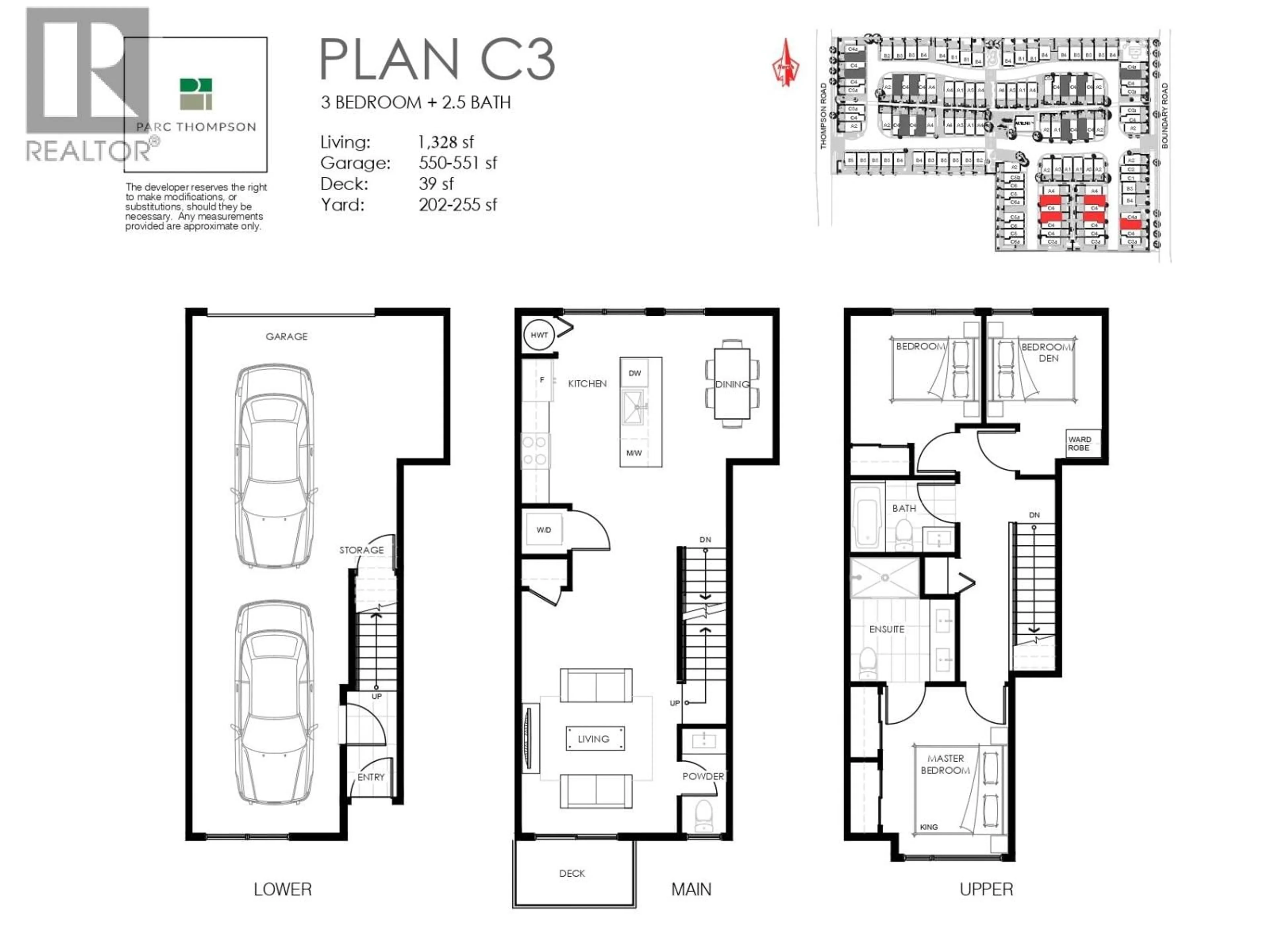 Floor plan for 35 - 4337 BOUNDARY ROAD, Richmond British Columbia V6V1S8