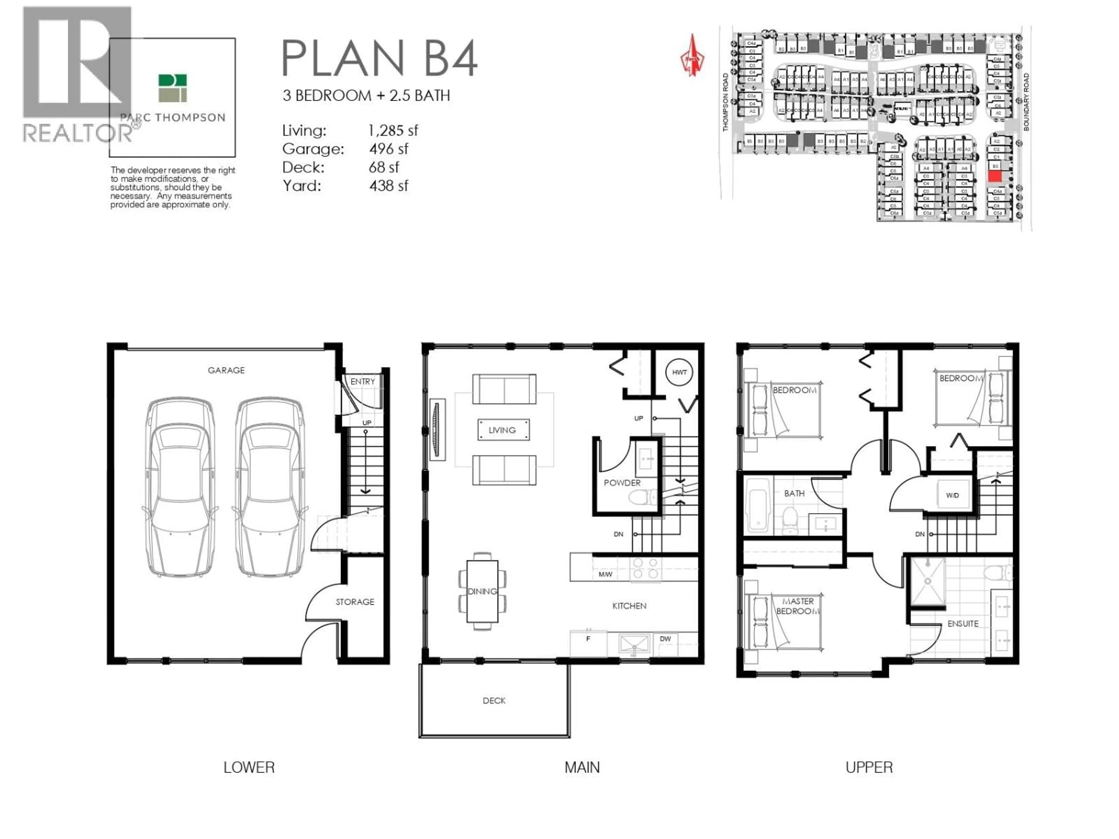 Floor plan for 45 - 4337 BOUNDARY ROAD, Richmond British Columbia V6V1S8