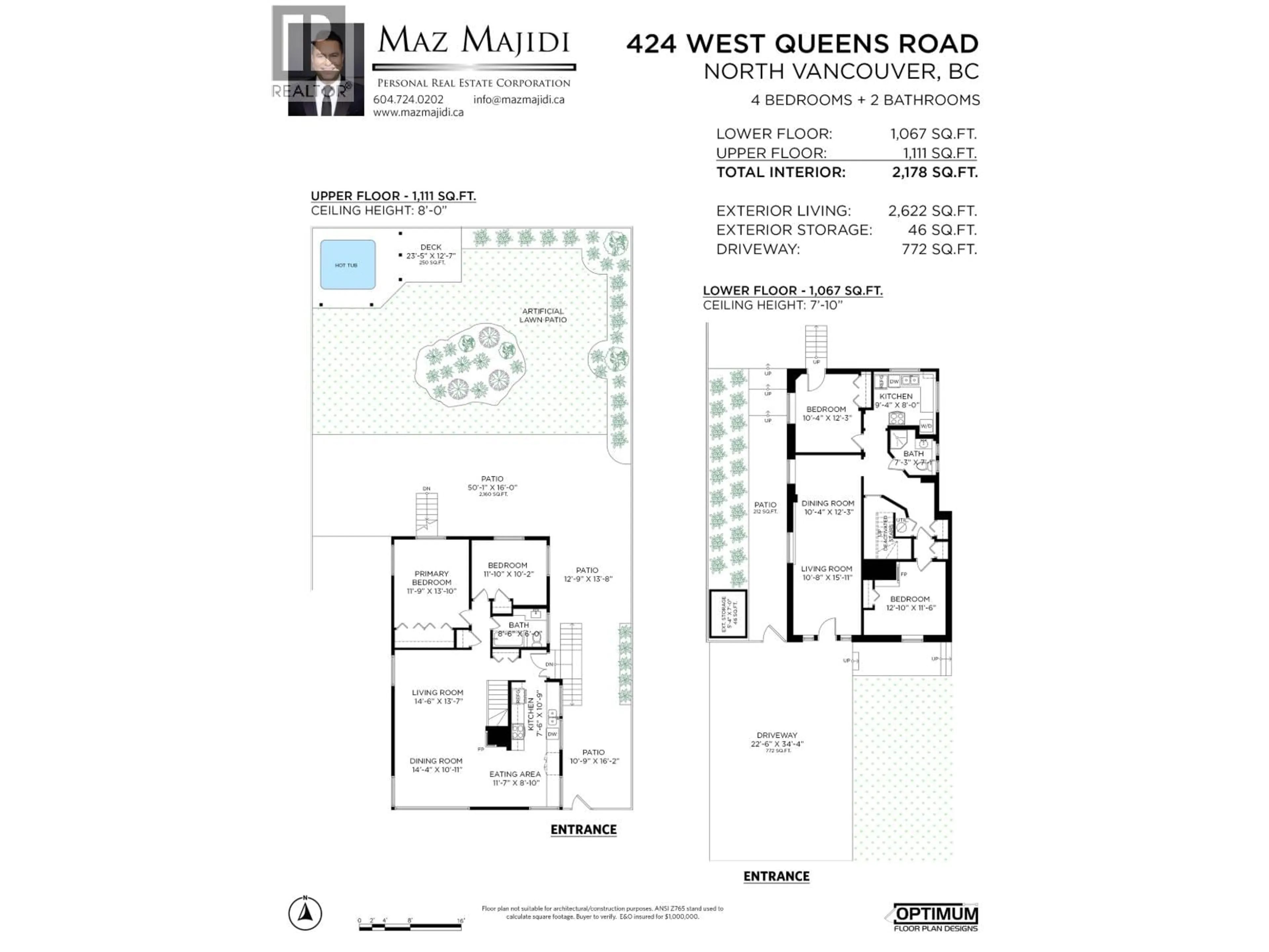 Floor plan for 424 QUEENS ROAD, North Vancouver British Columbia V7N2K7
