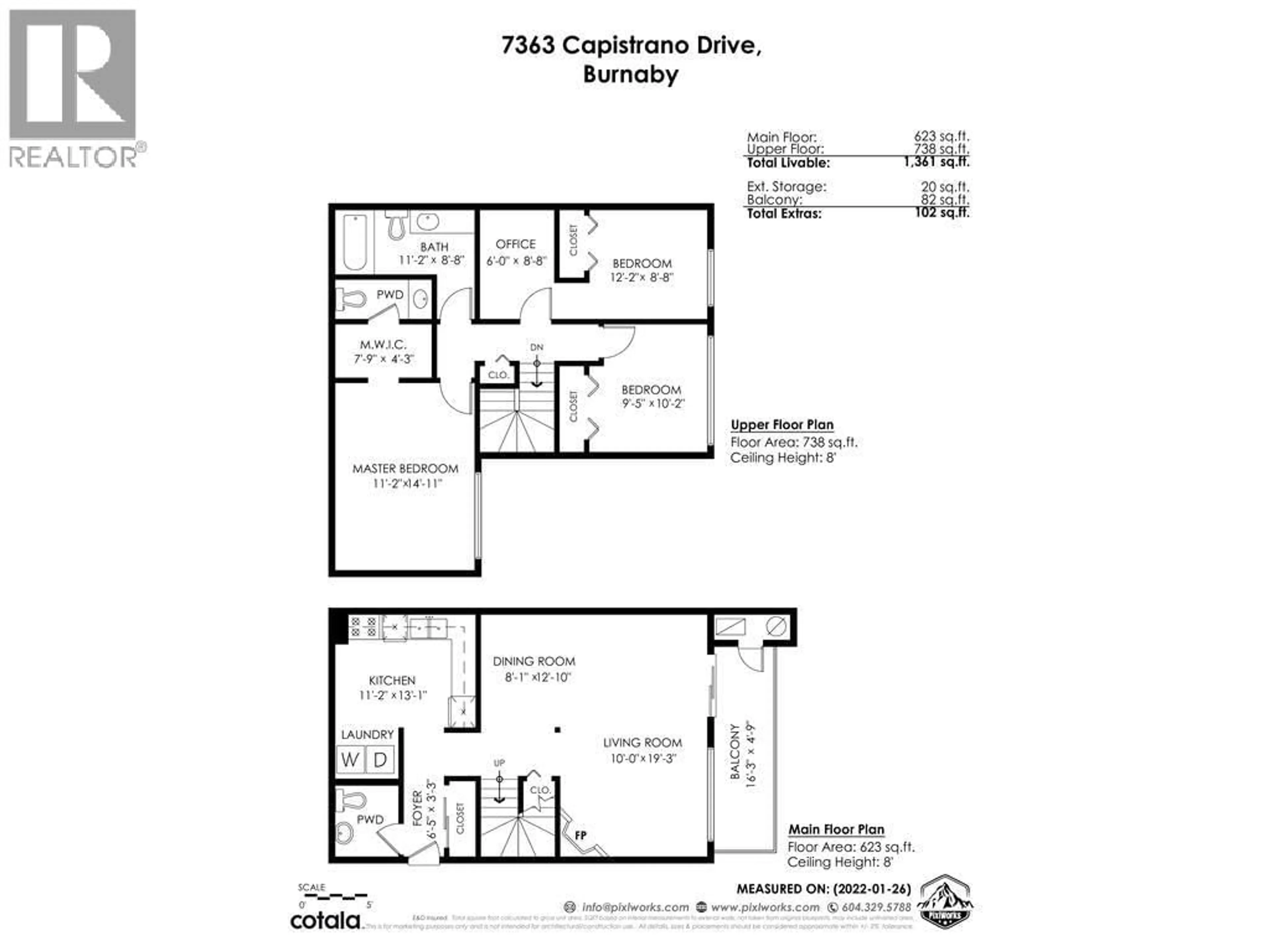 Floor plan for 7363 CAPISTRANO DRIVE, Burnaby British Columbia V5A1P7