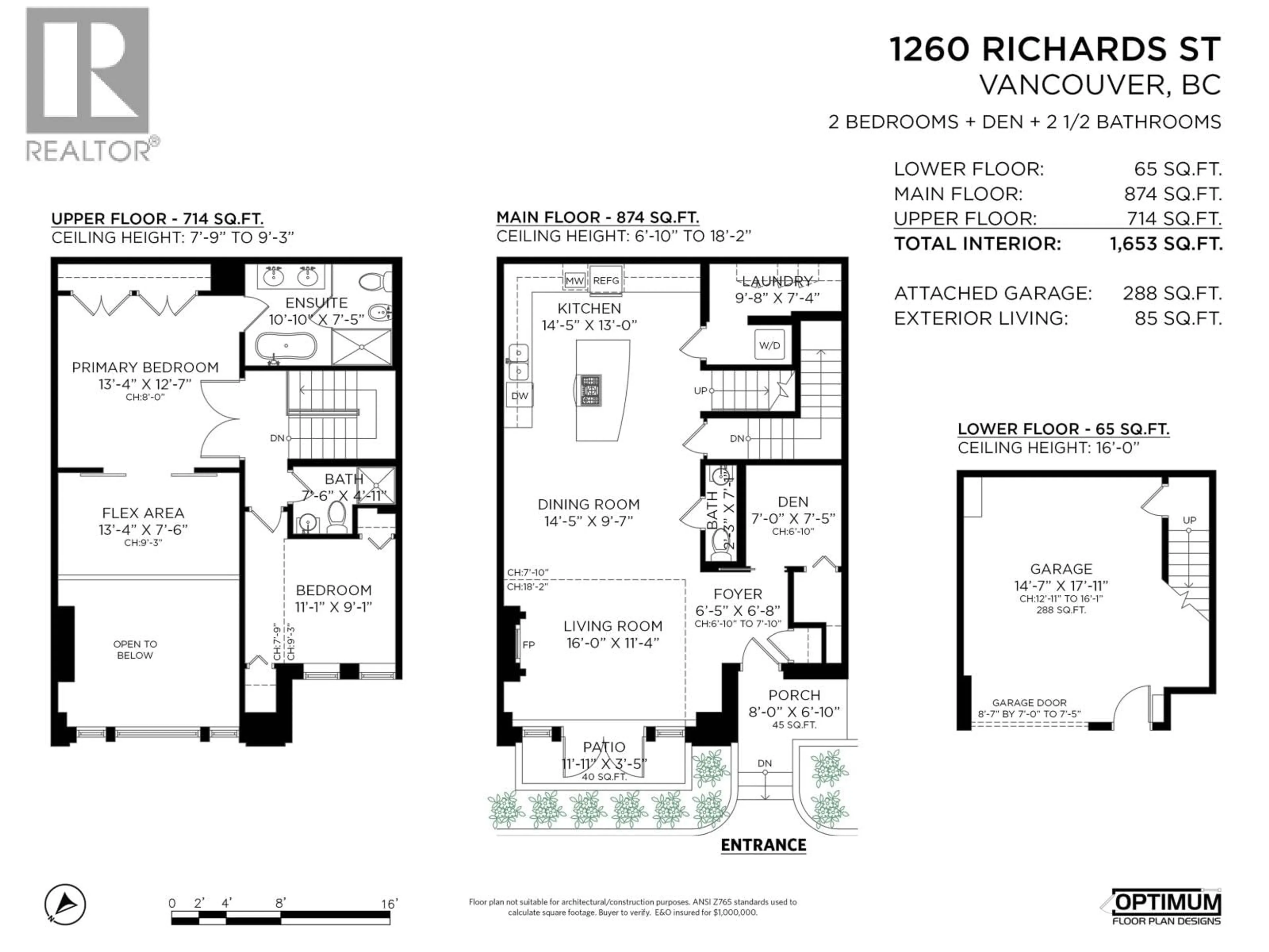 Floor plan for 1260 RICHARDS STREET, Vancouver British Columbia V6B3G2