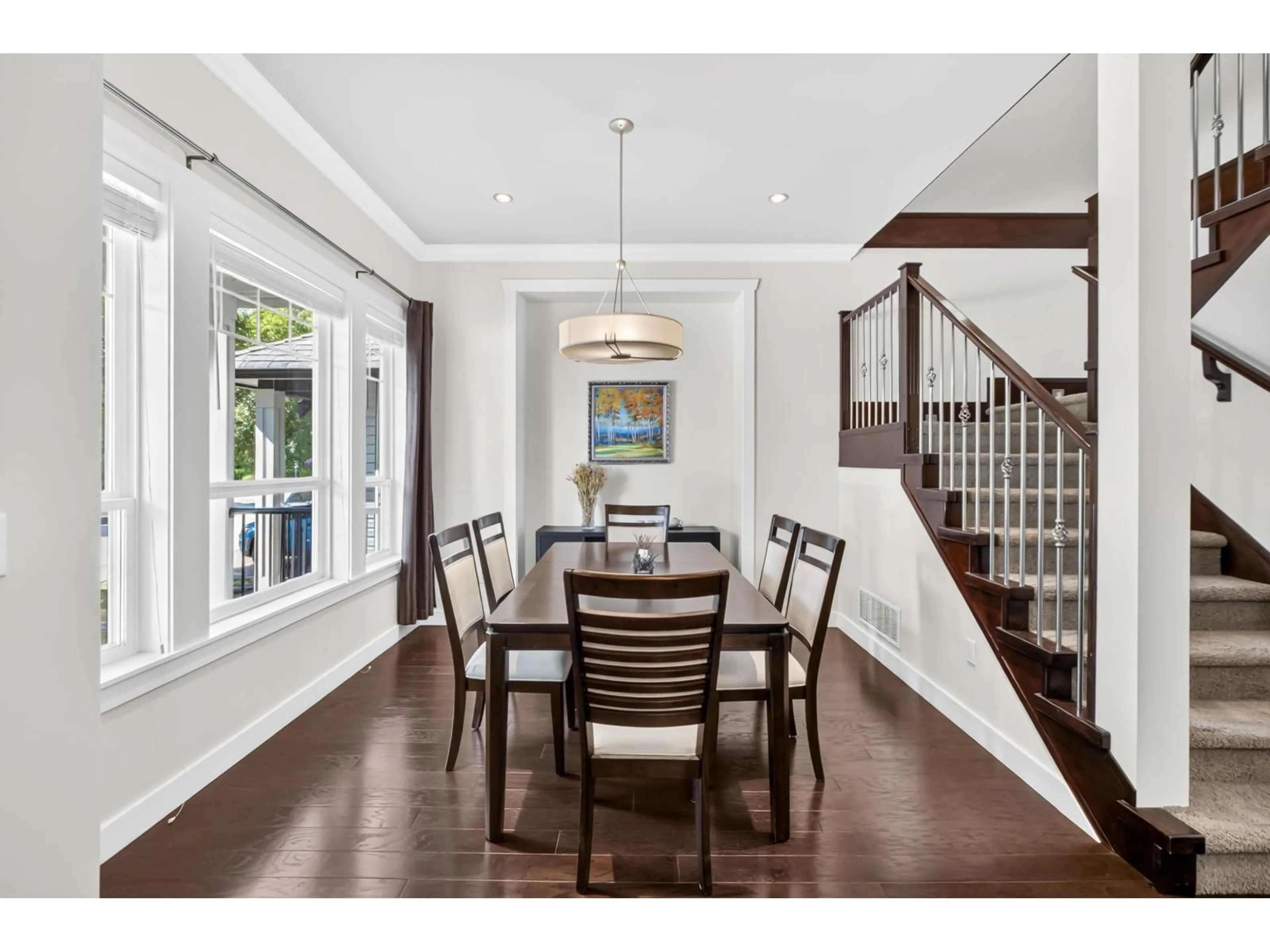 Dining room, wood/laminate floor for 8266 211 STREET, Langley British Columbia V2Y0E4