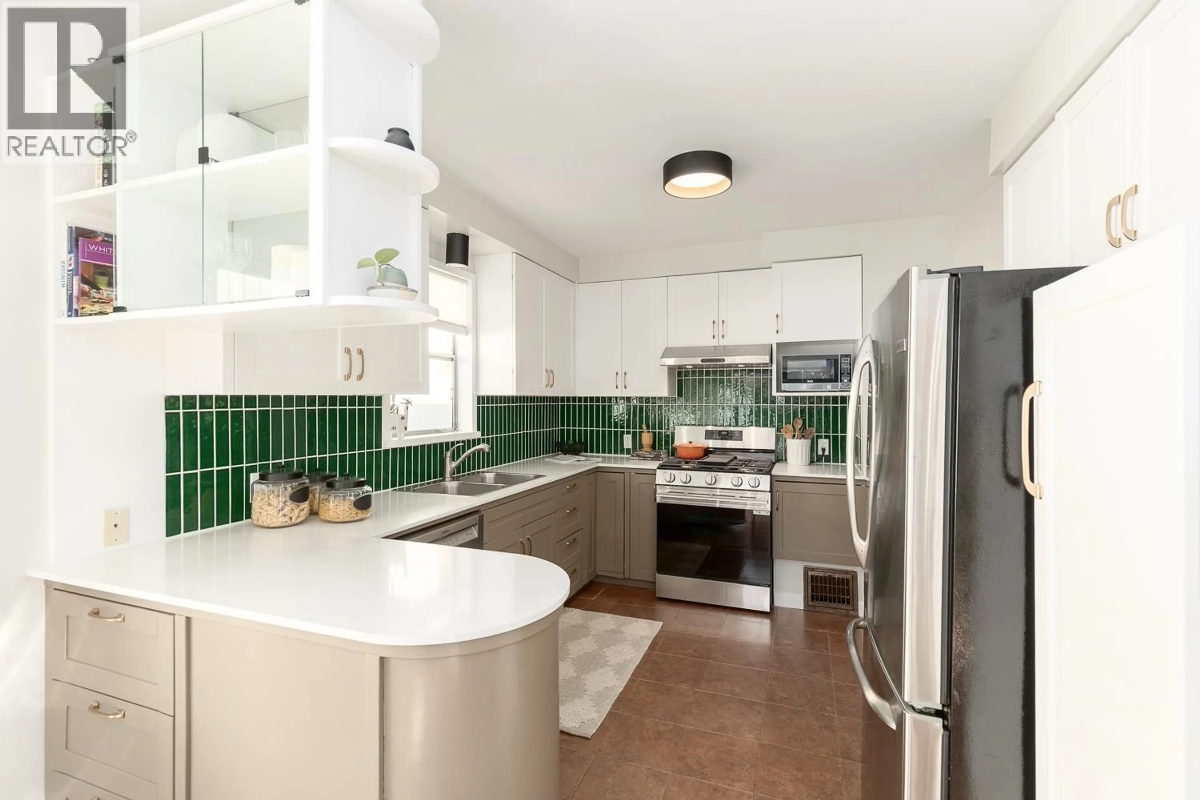 Contemporary kitchen, ceramic/tile floor for 3114 TURNER STREET, Vancouver British Columbia V5K2H1