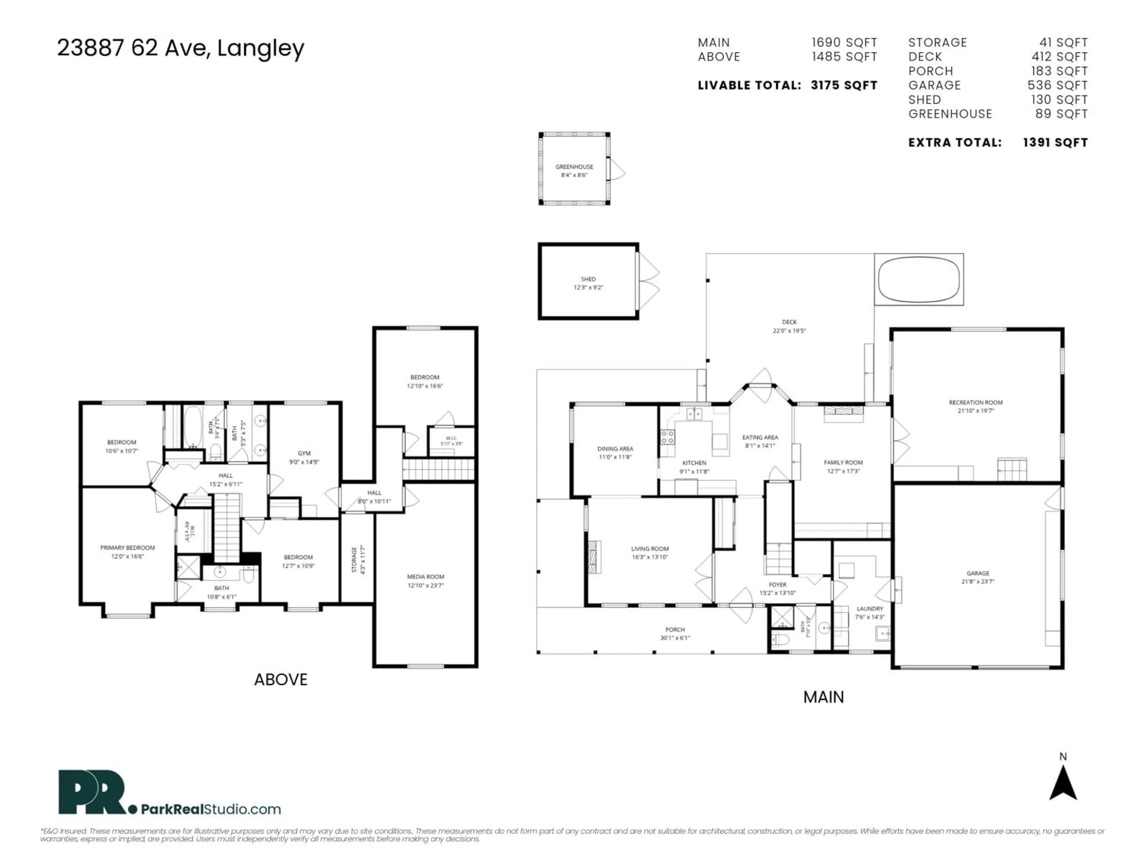 Floor plan for 23887 62 AVENUE, Langley British Columbia V2Y1M2