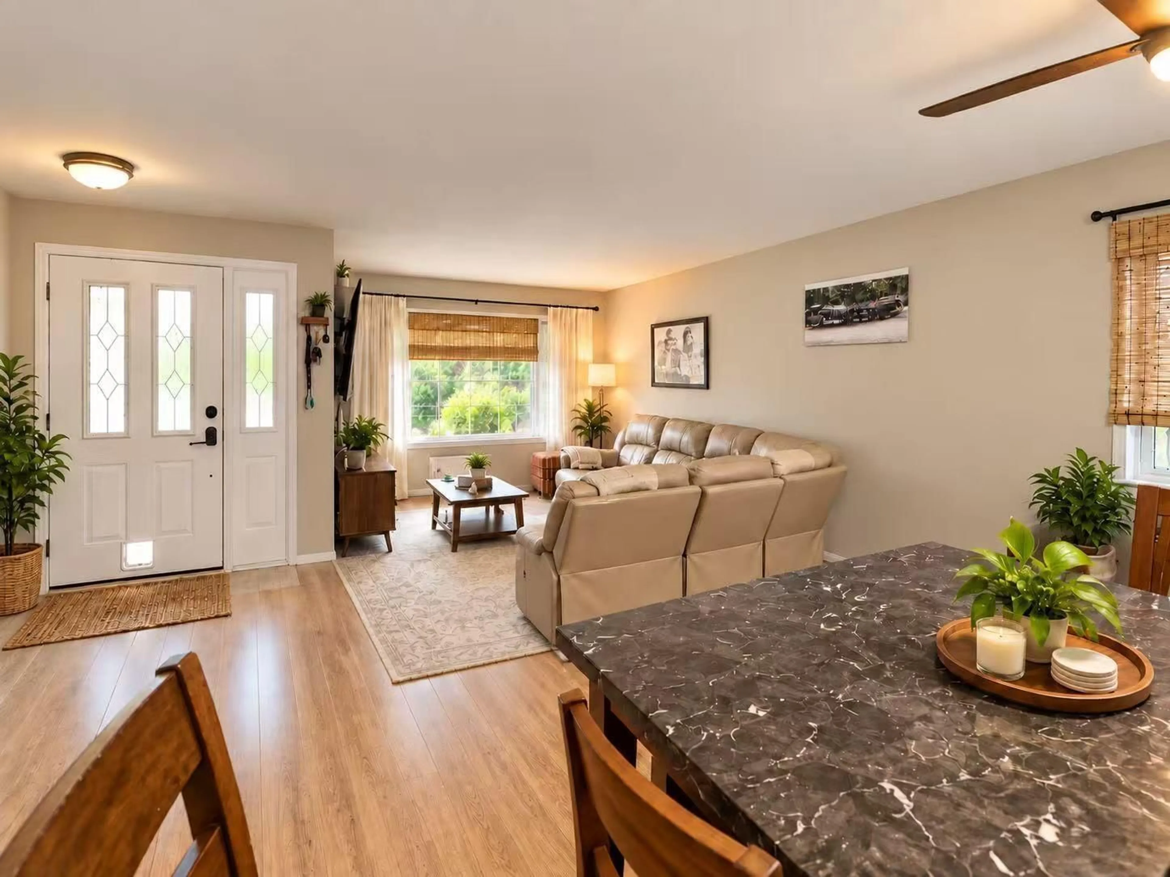 Living room with furniture, wood/laminate floor for 63680 OLD YALE ROAD, Hope British Columbia V0X1L2