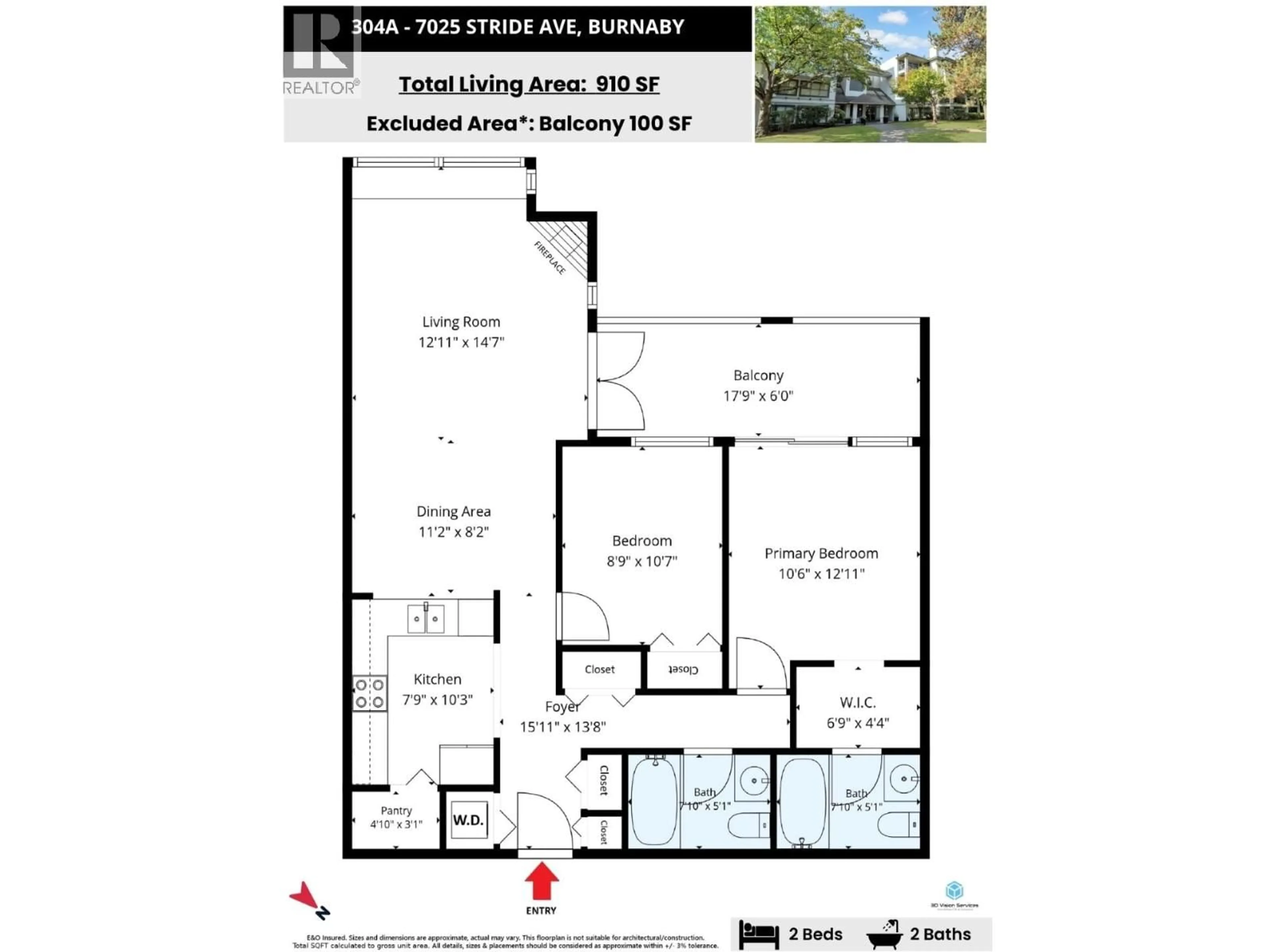 Floor plan for 304A - 7025 STRIDE AVENUE, Burnaby British Columbia V3N4Y2