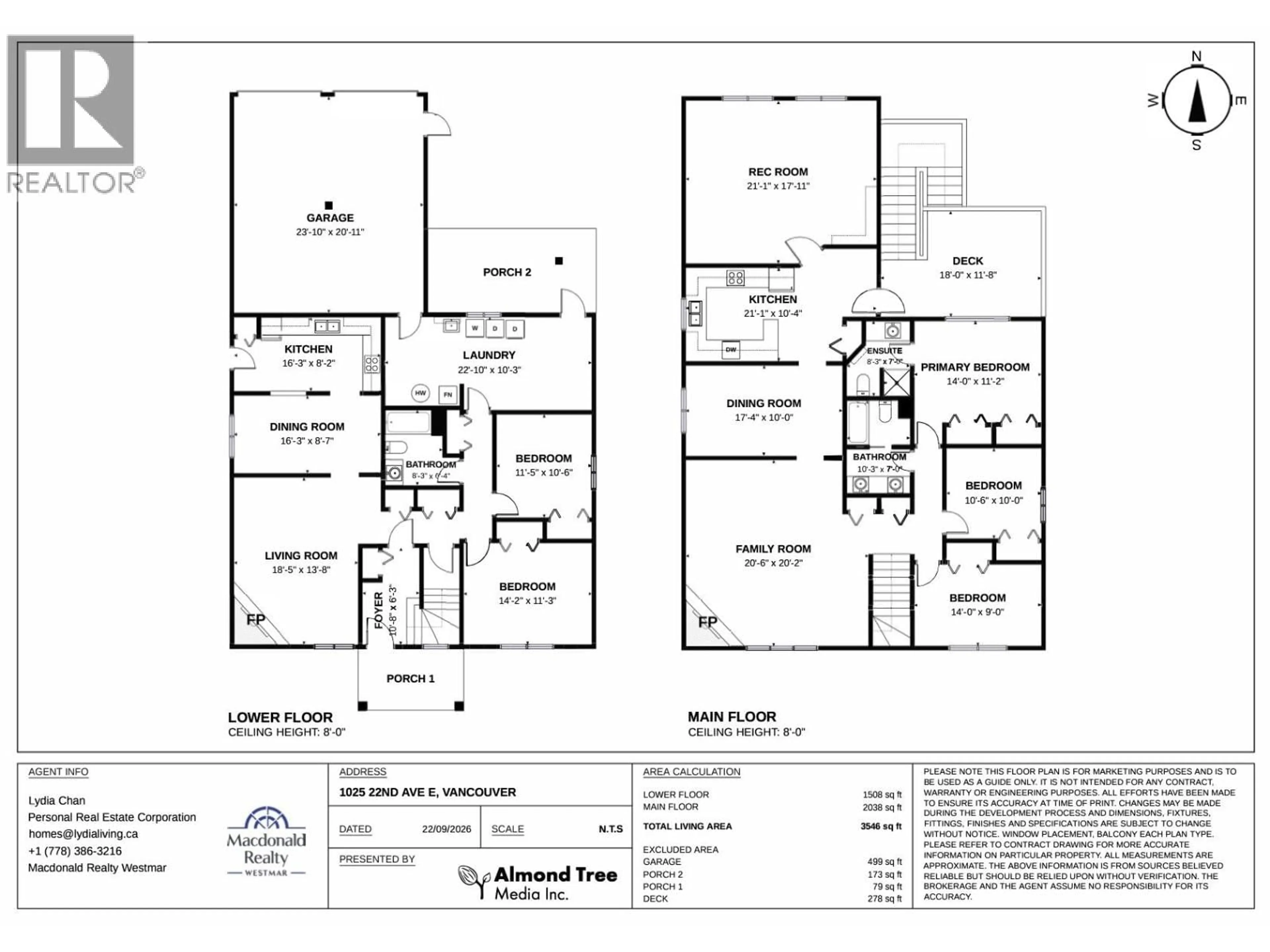 Floor plan for 1025 22ND AVENUE, Vancouver British Columbia V5V1W2