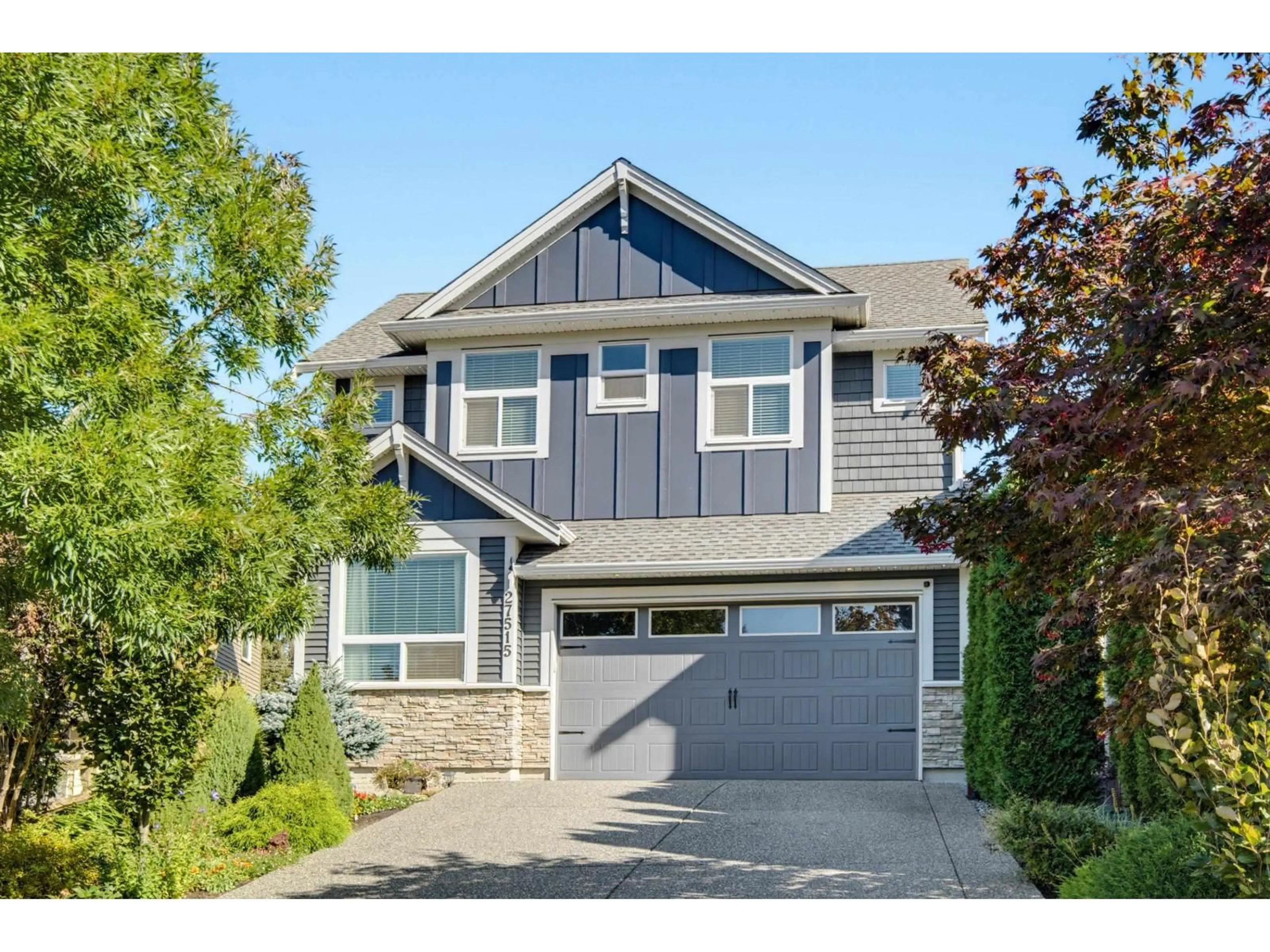 Home with vinyl exterior material, street for 27515 27A AVENUE, Langley British Columbia V4W0C4