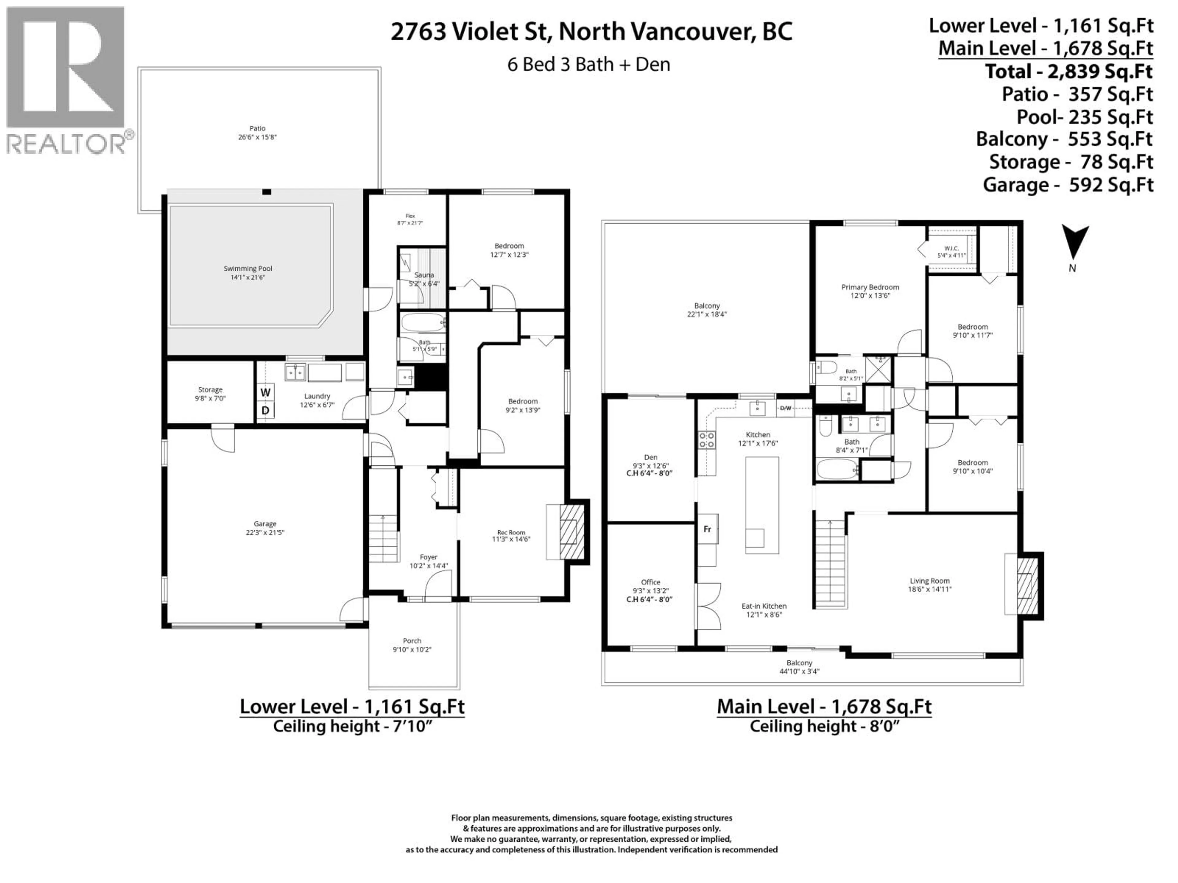 Floor plan for 2763 VIOLET STREET, North Vancouver British Columbia V7H2L7