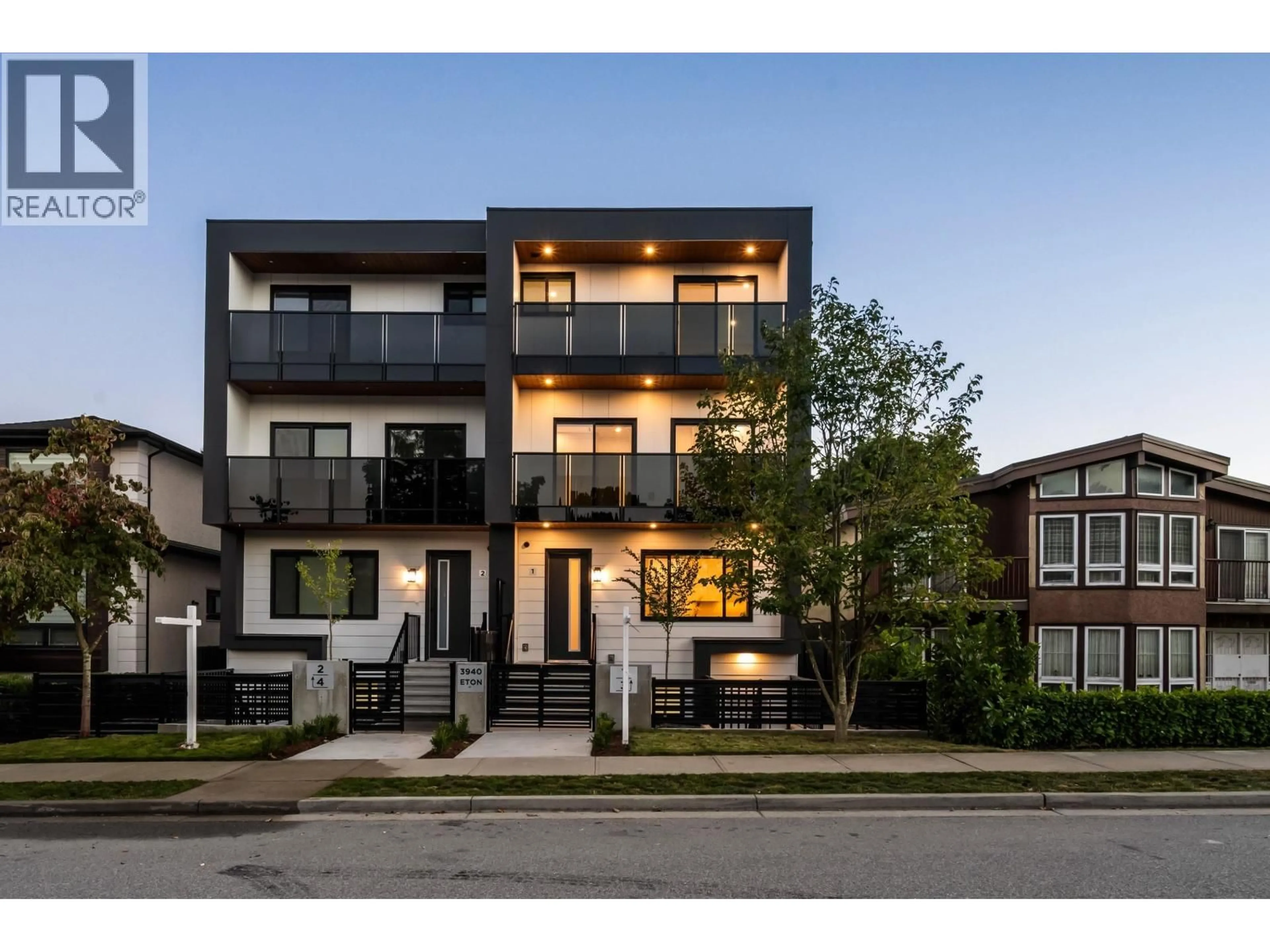 Home with brick exterior material, street for 1 - 3940 ETON STREET, Burnaby British Columbia V5C1J5