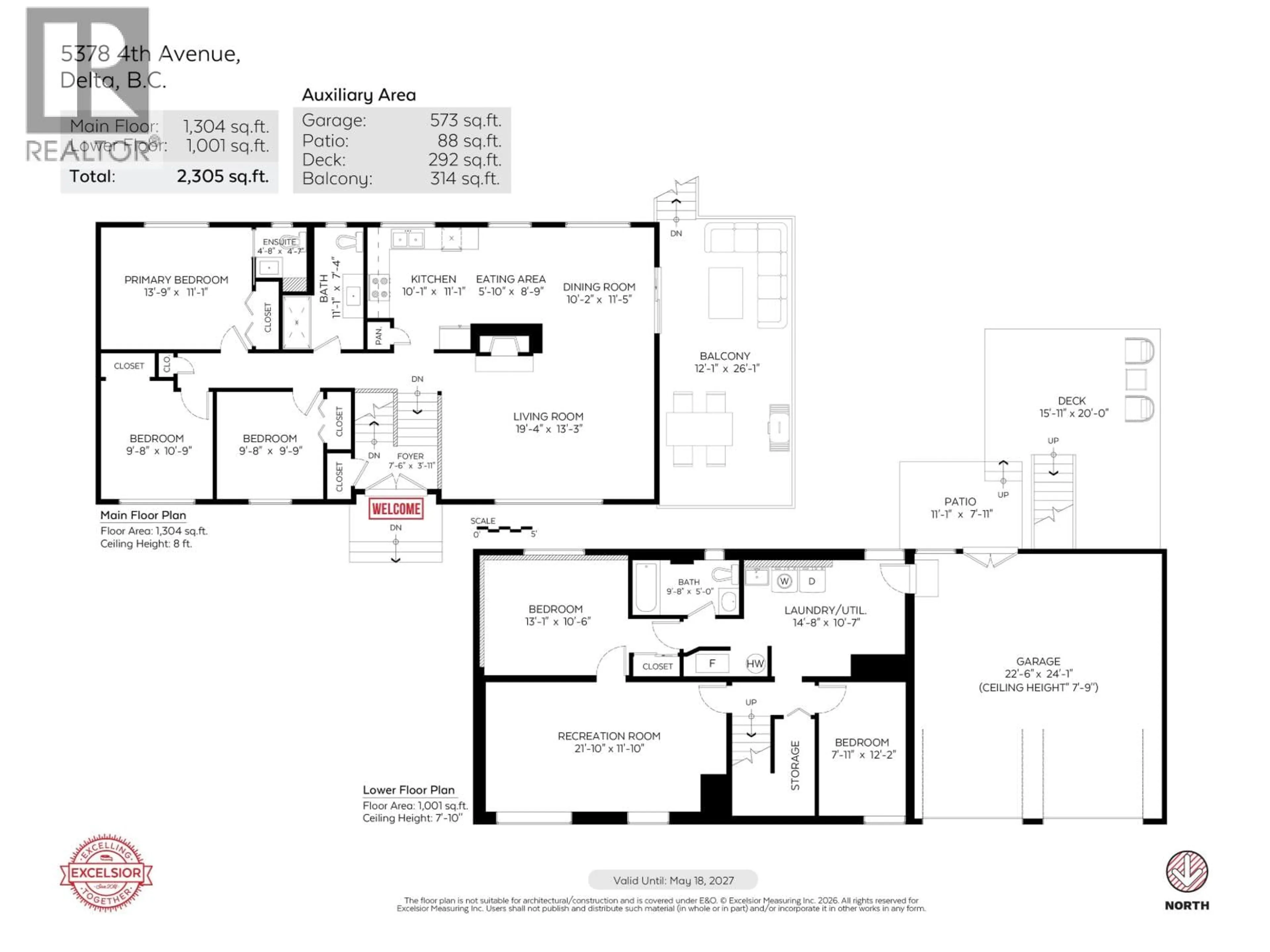 Floor plan for 5378 4TH AVENUE, Tsawwassen British Columbia V4M1G9
