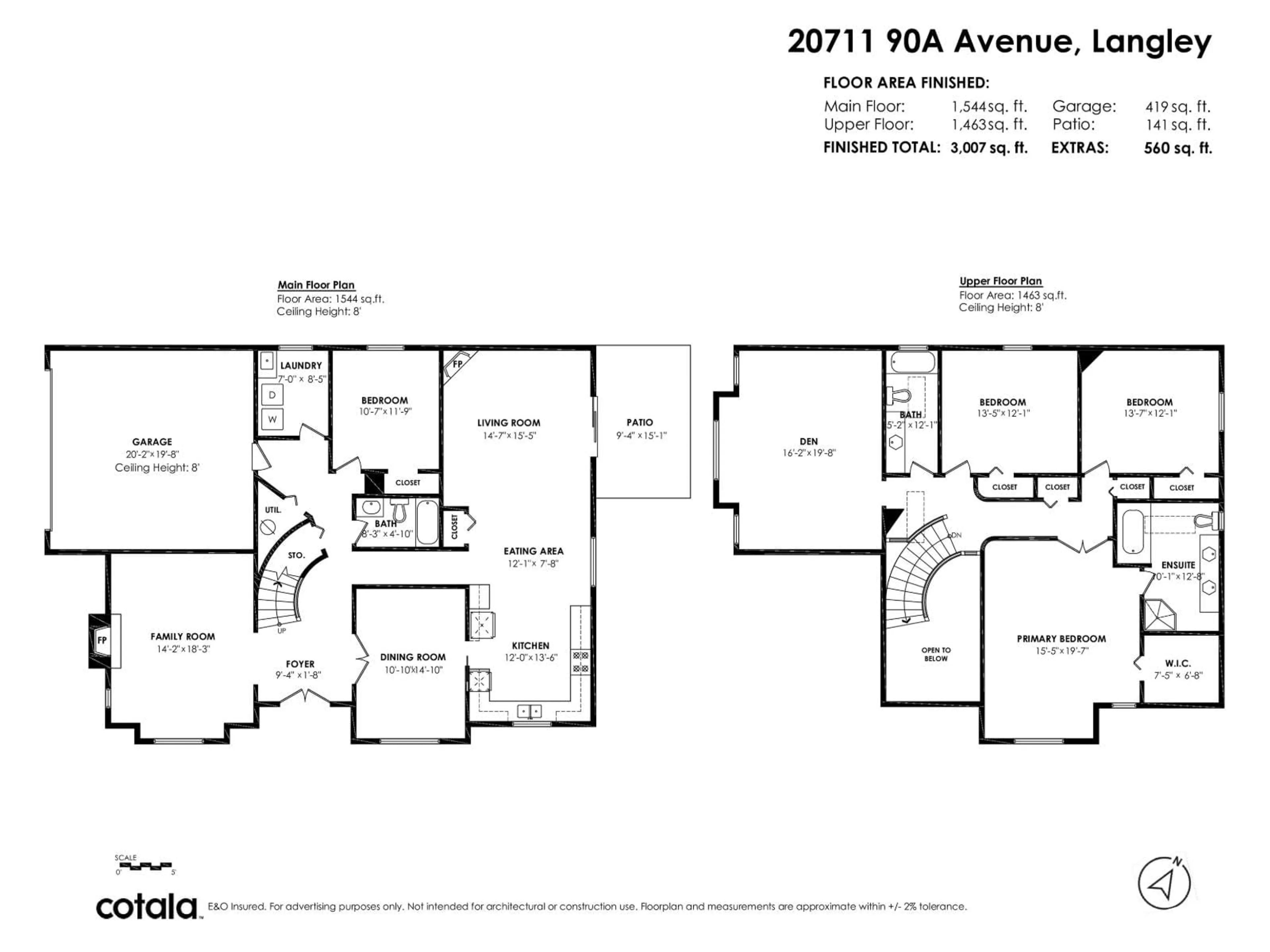 Floor plan for 20711 90A AVENUE, Langley British Columbia V1M2R2