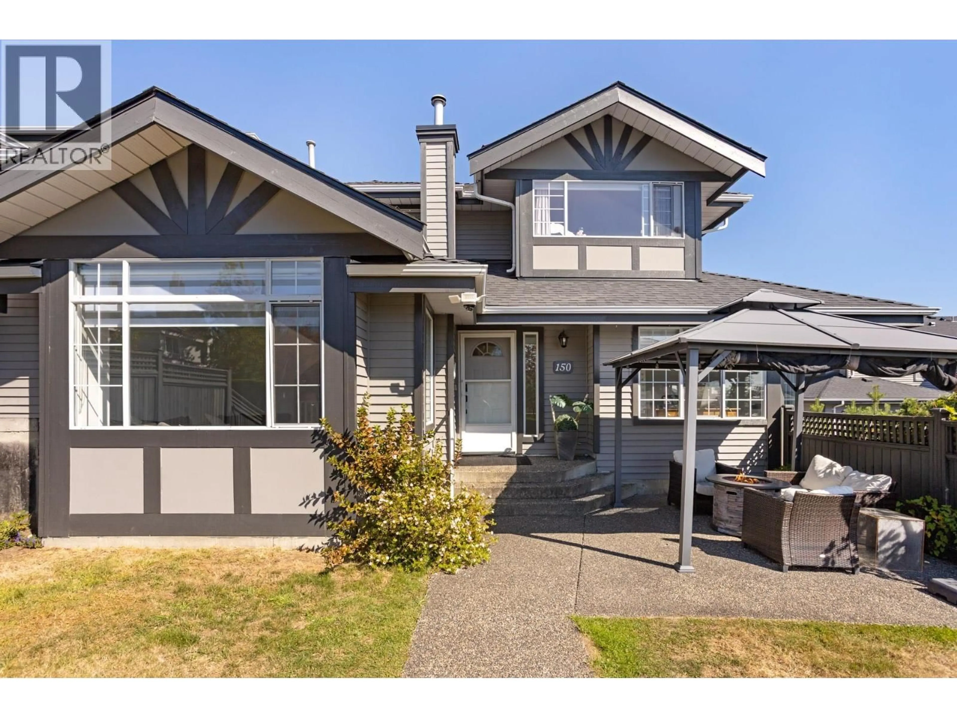 Home with vinyl exterior material, street for 150 - 1685 PINETREE WAY, Coquitlam British Columbia V3E3A1