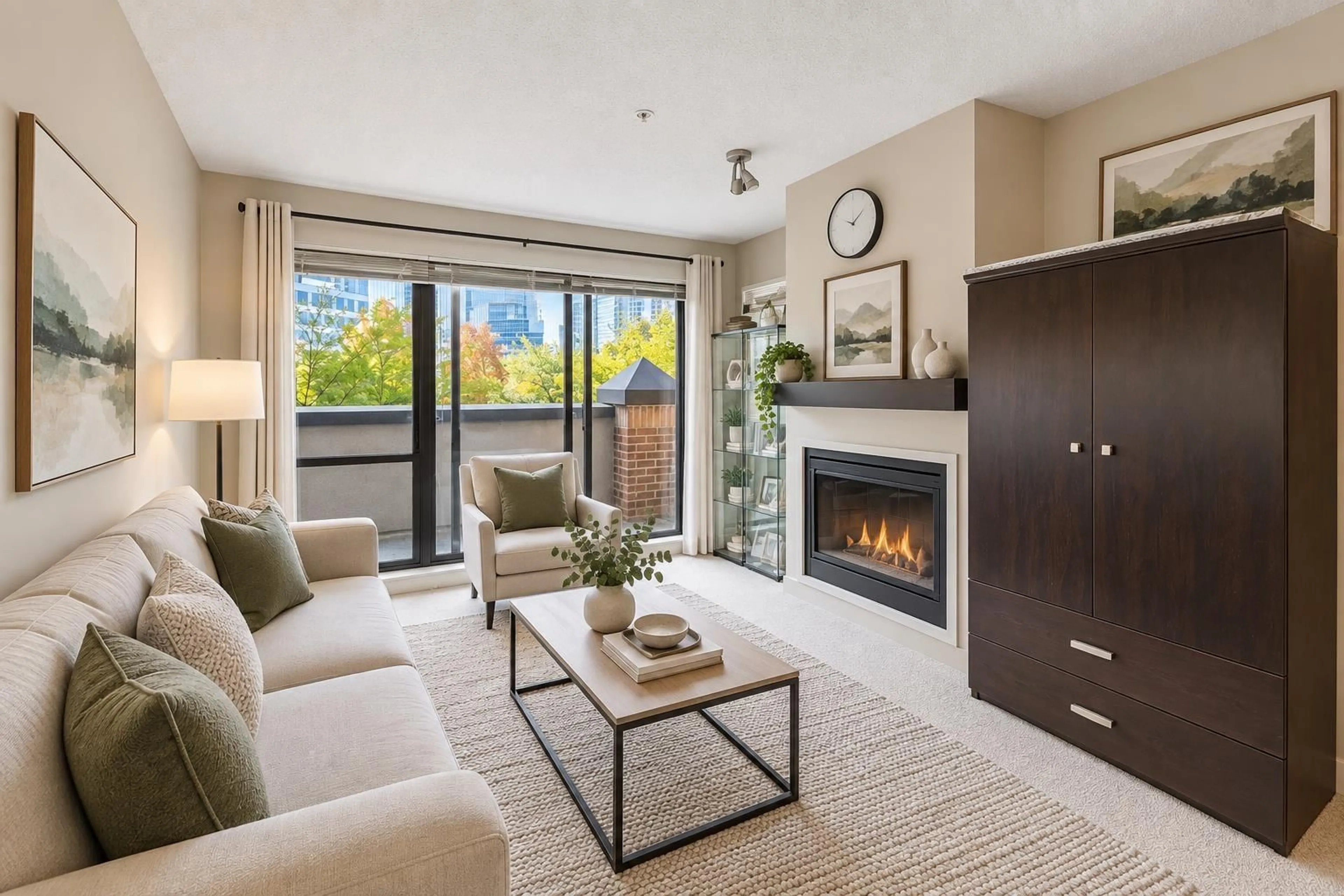 Living room with furniture, unknown for 227 - 10838 CITY PARKWAY, Surrey British Columbia V3T5X9