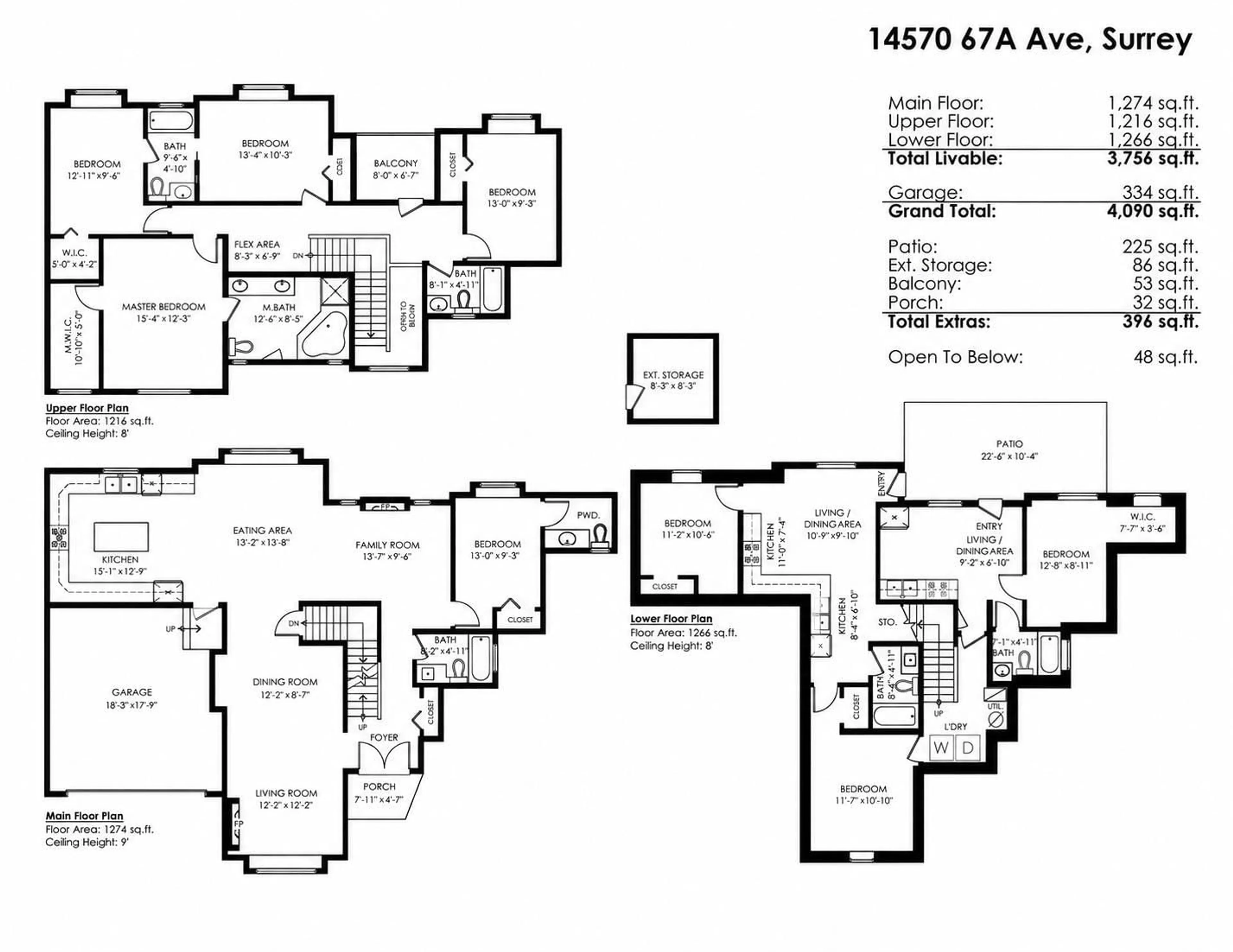 Floor plan for 14570 67A AVENUE, Surrey British Columbia V3S0Z4