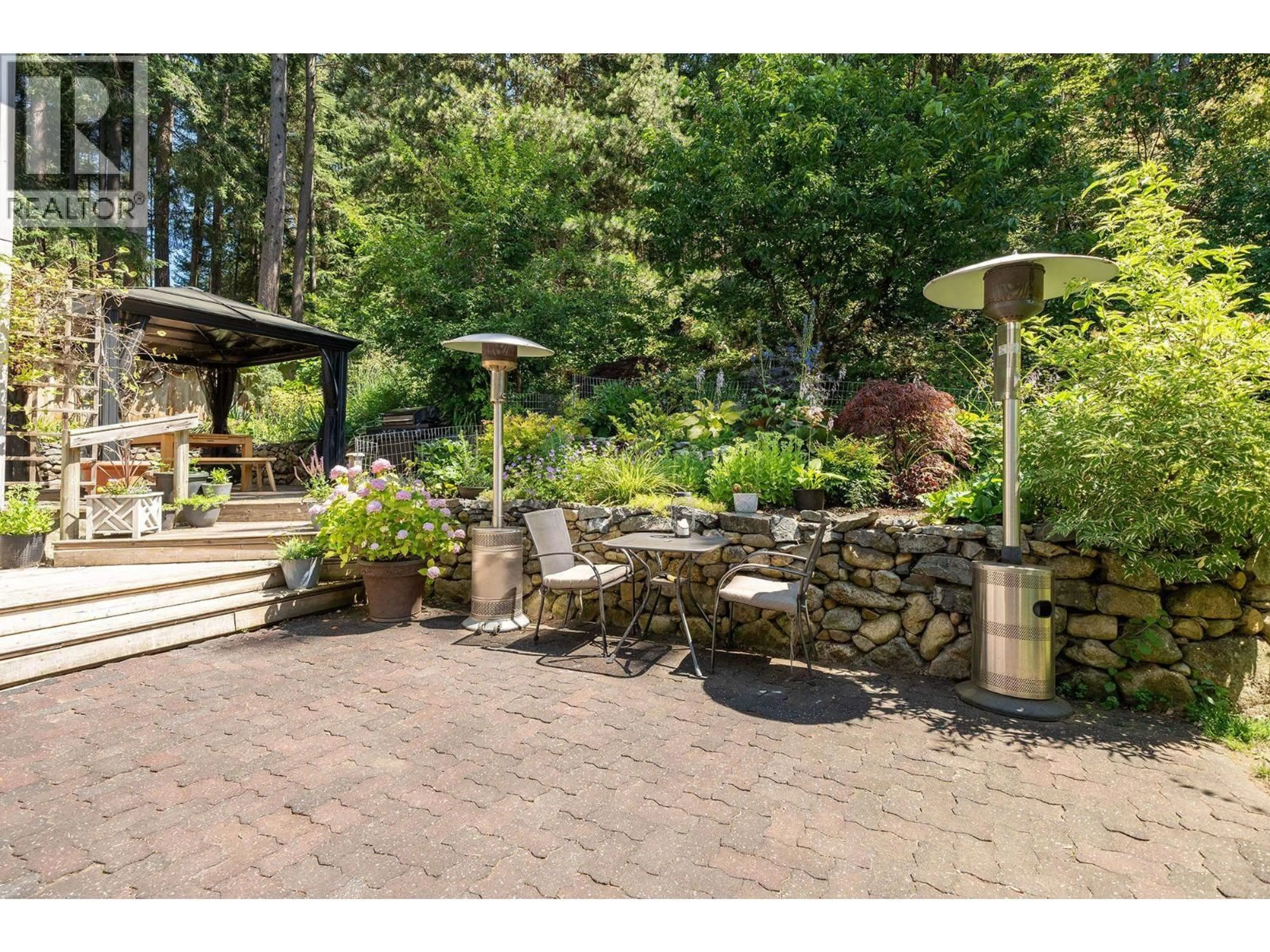 Patio, forest/trees view for 1529 WHITESAILS DRIVE, Bowen Island British Columbia V0N1G2