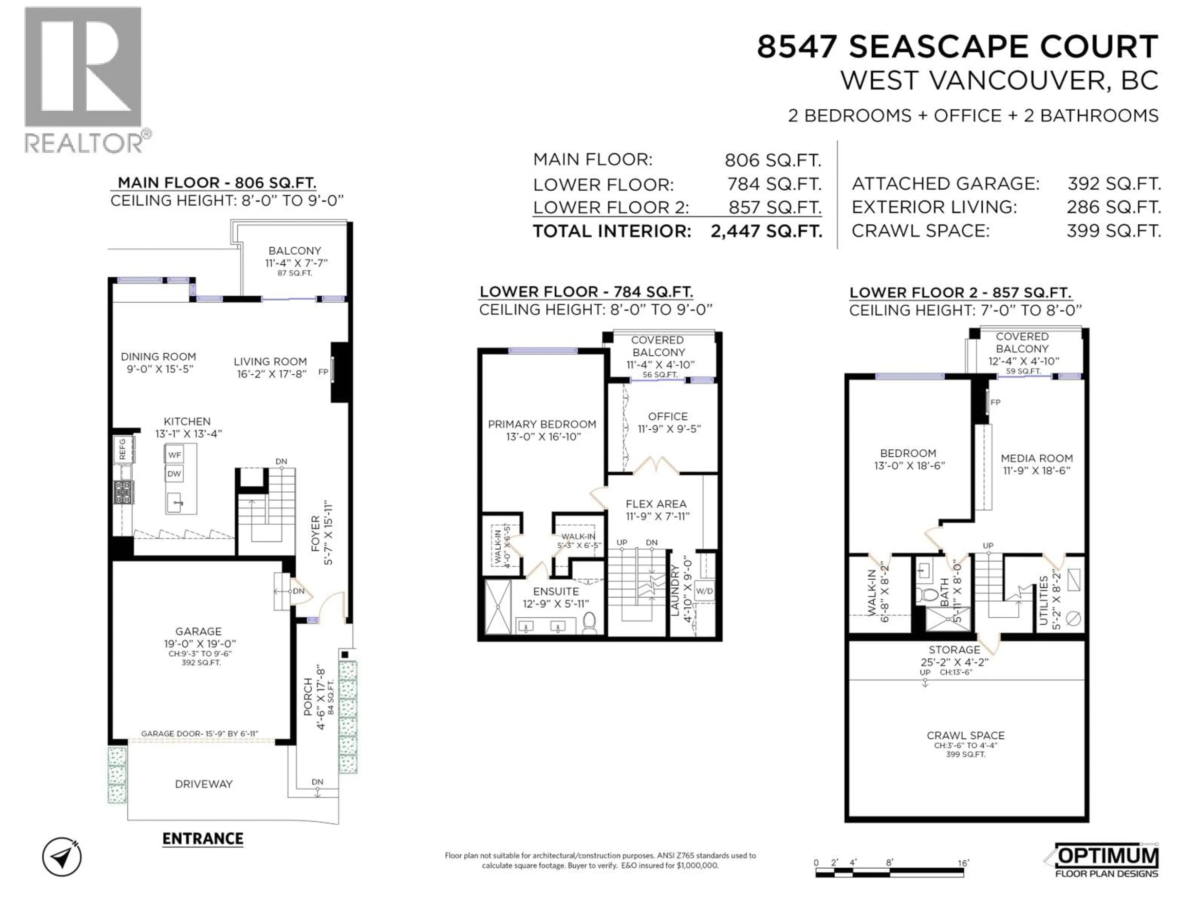 Floor plan for 8547 SEASCAPE COURT, West Vancouver British Columbia V7W3J7
