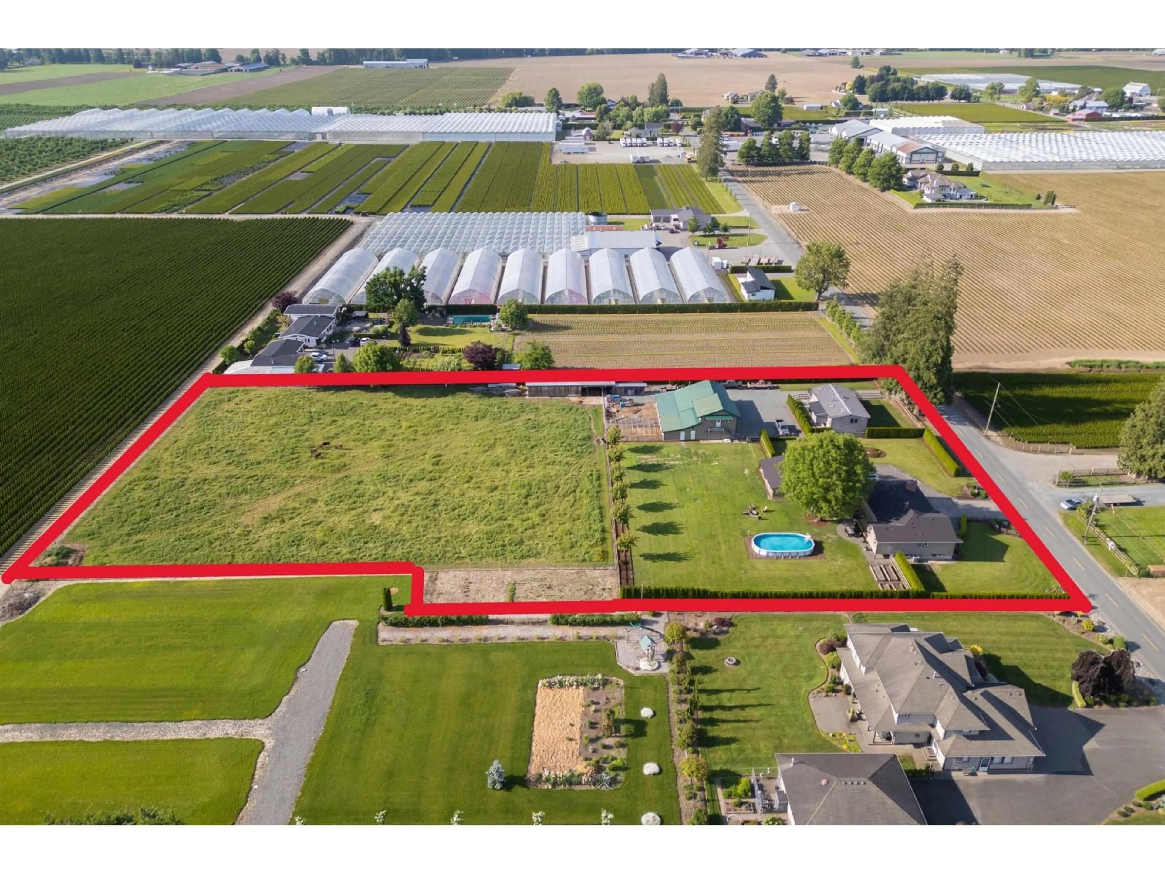 A pic from outside/outdoor area/front of a property/back of a property/a pic from drone, building for 10195 GILLANDERS ROAD, Chilliwack British Columbia V2P6H4