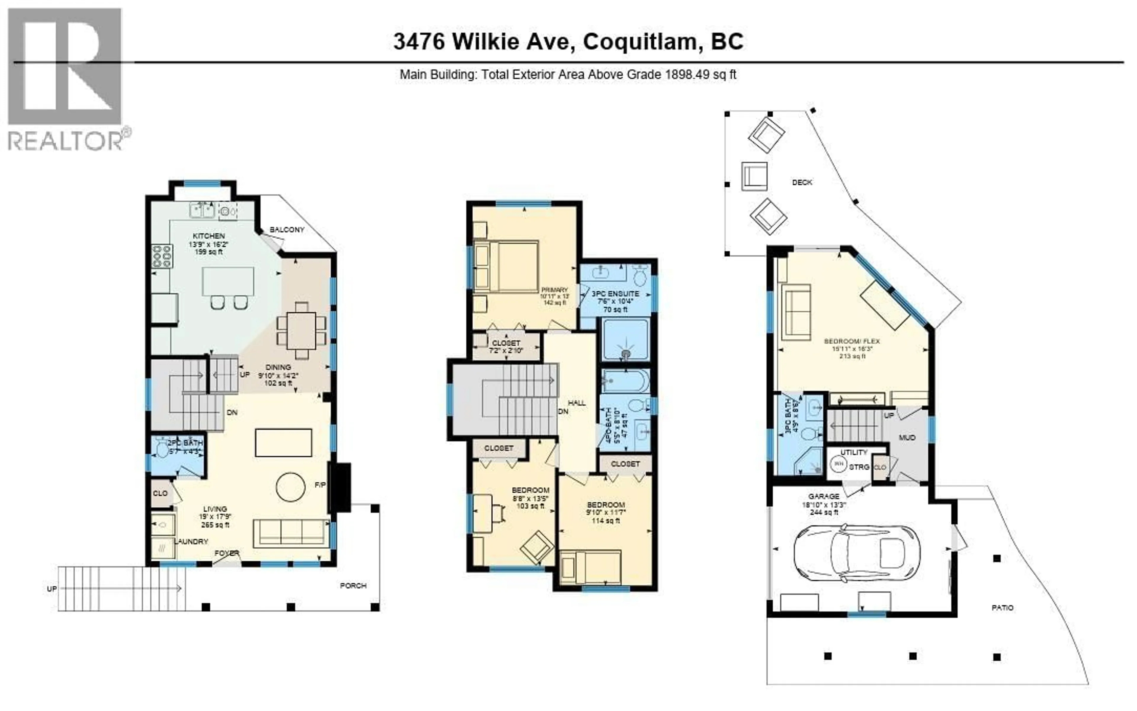 Floor plan for 3476 WILKIE AVENUE, Coquitlam British Columbia V3B3H6