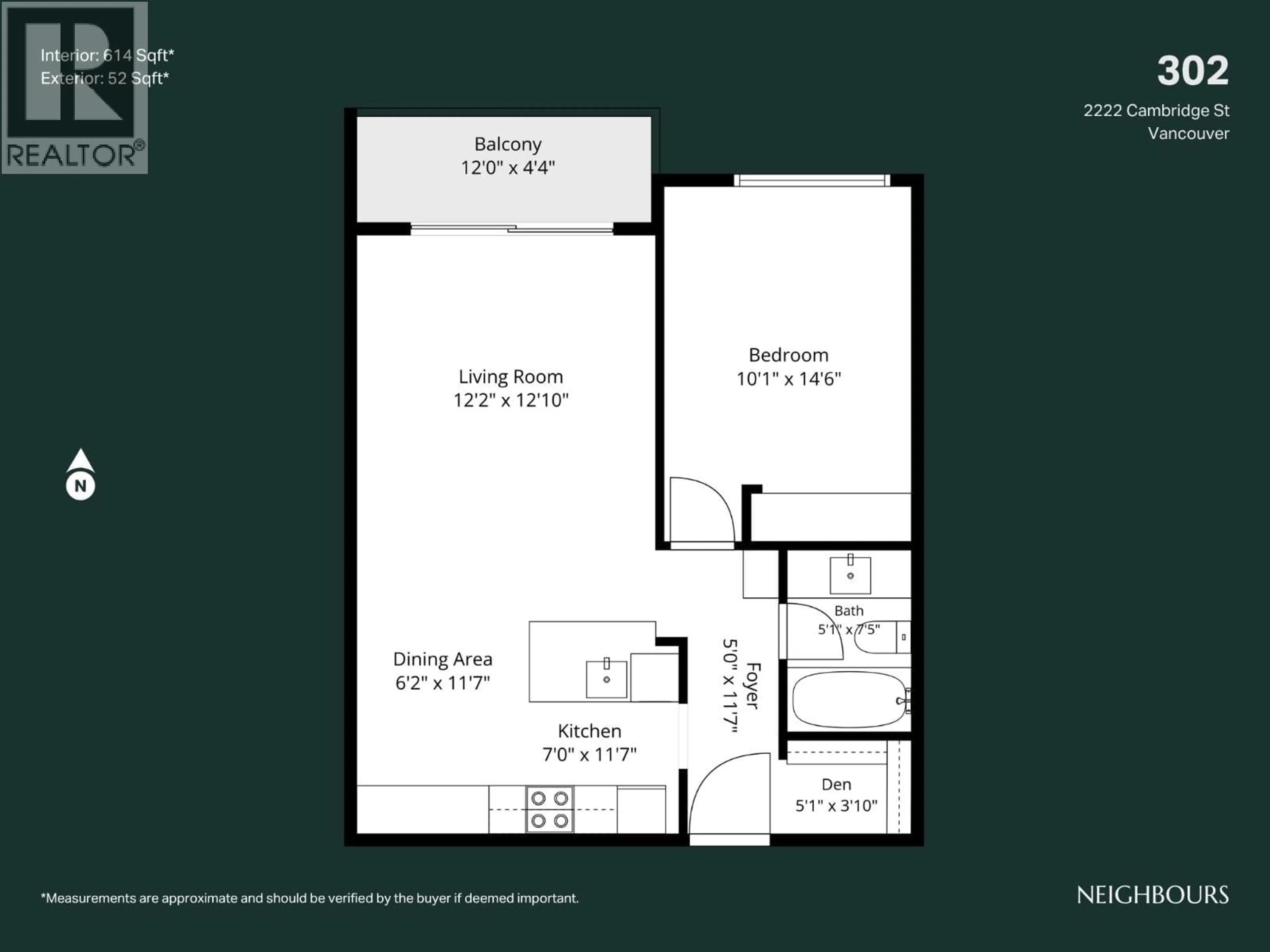 Floor plan for 302 - 2222 CAMBRIDGE STREET, Vancouver British Columbia V5L1E6