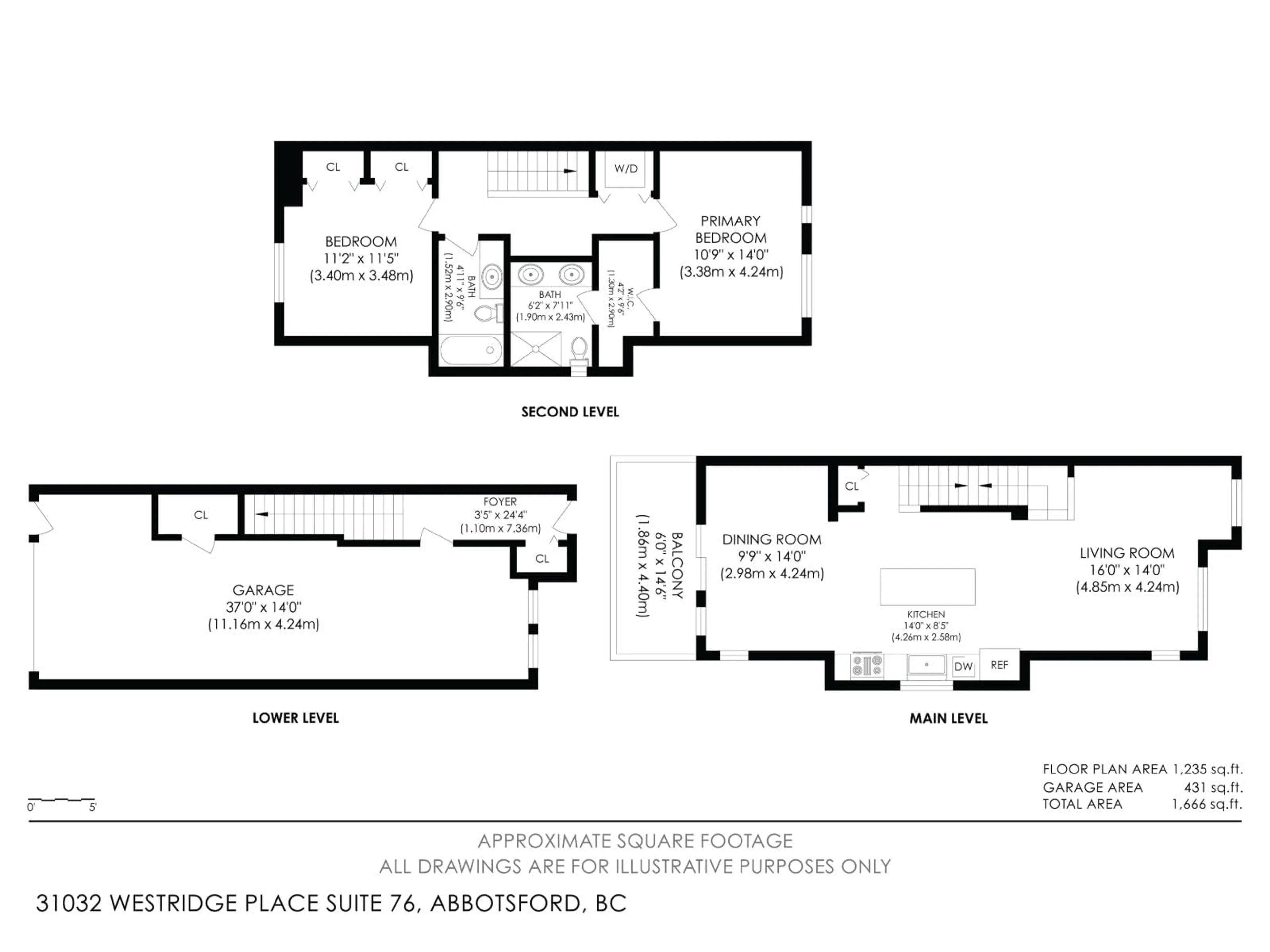 Floor plan for 76 - 31032 WESTRIDGE PLACE, Abbotsford British Columbia V2T0C6