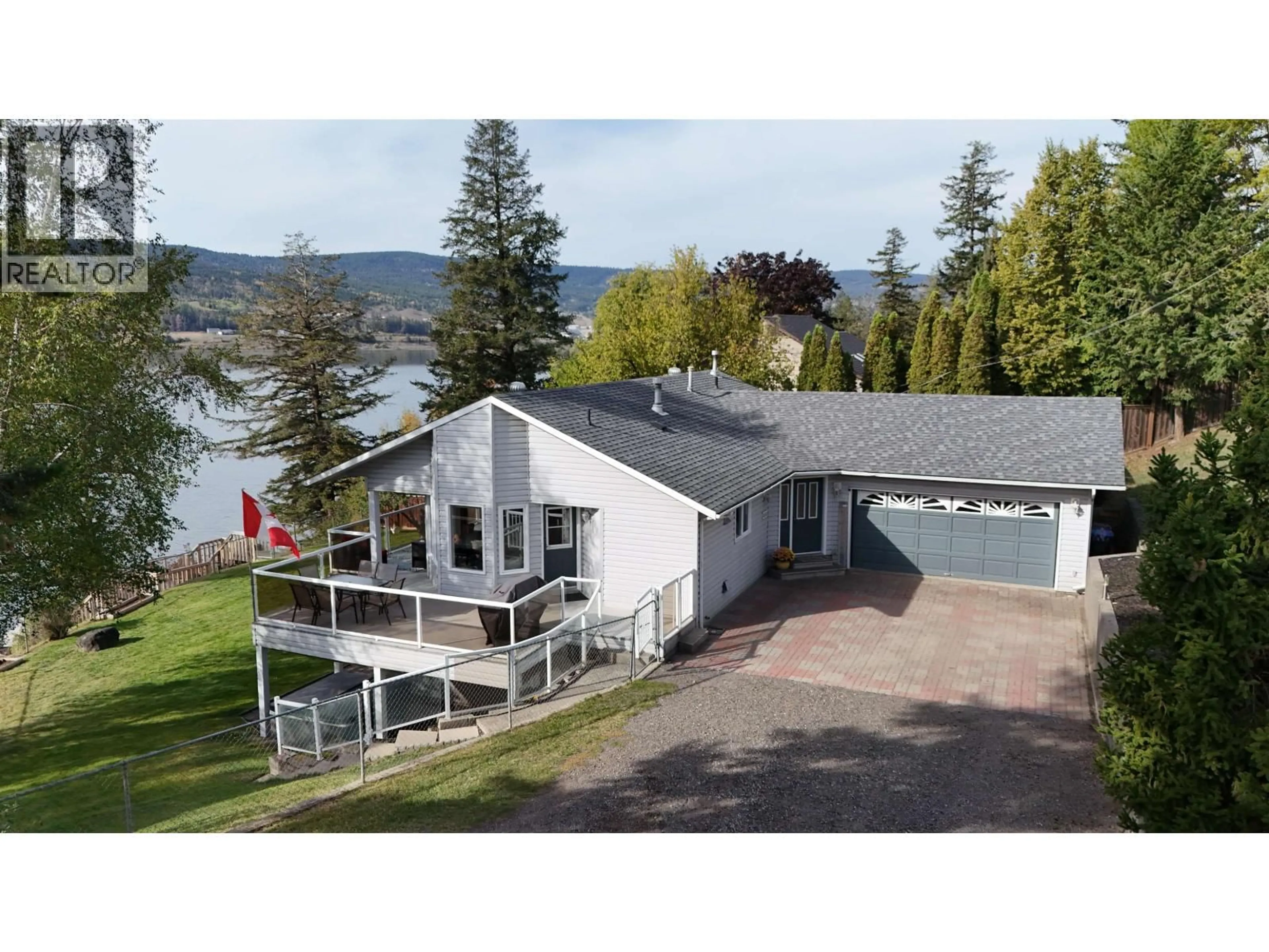 A pic from outside/outdoor area/front of a property/back of a property/a pic from drone, water/lake/river/ocean view for 1621 SIGNAL POINT ROAD, Williams Lake British Columbia V2G2W6