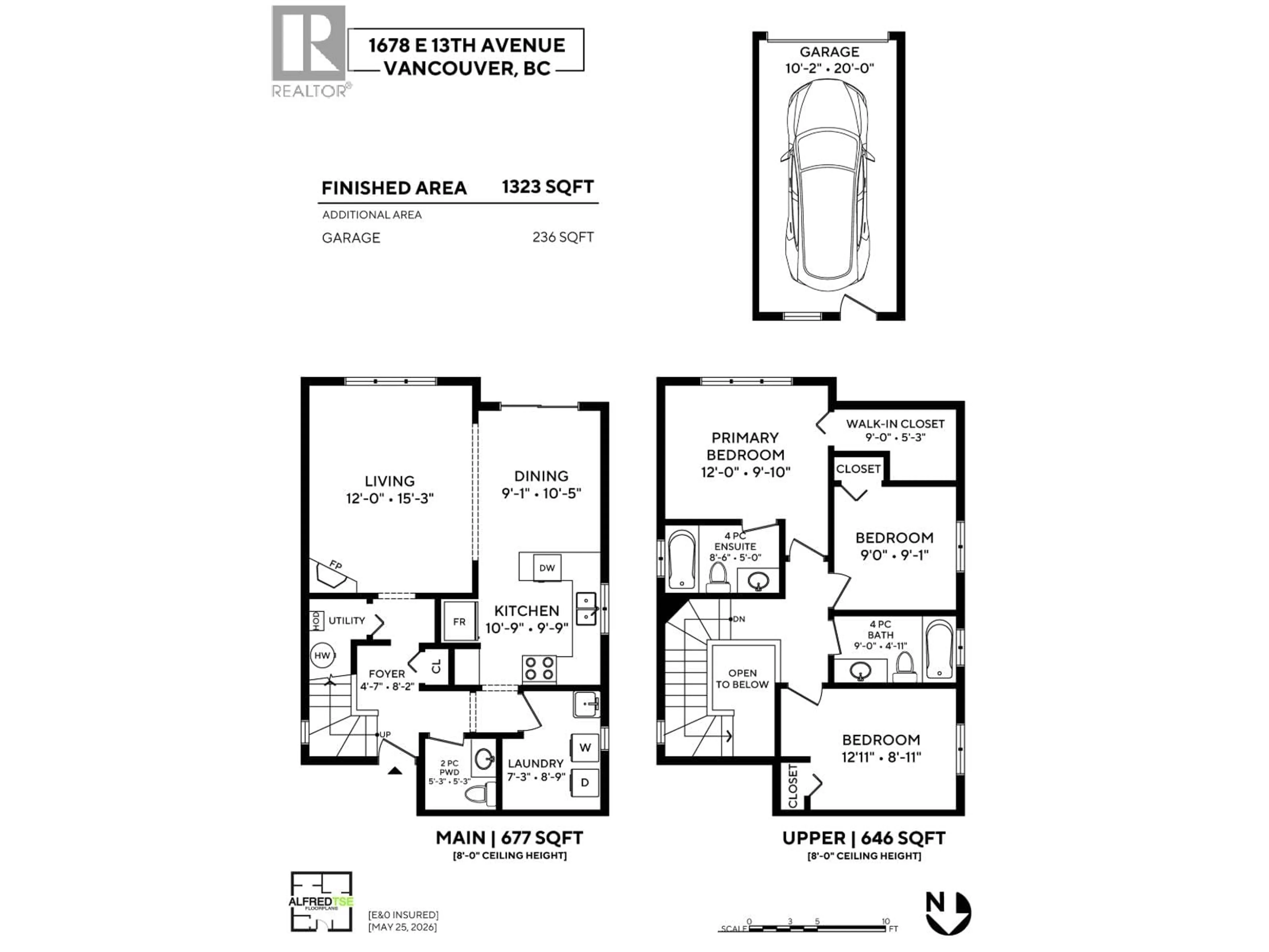 Floor plan for 1678 13TH AVENUE, Vancouver British Columbia V5N2B8