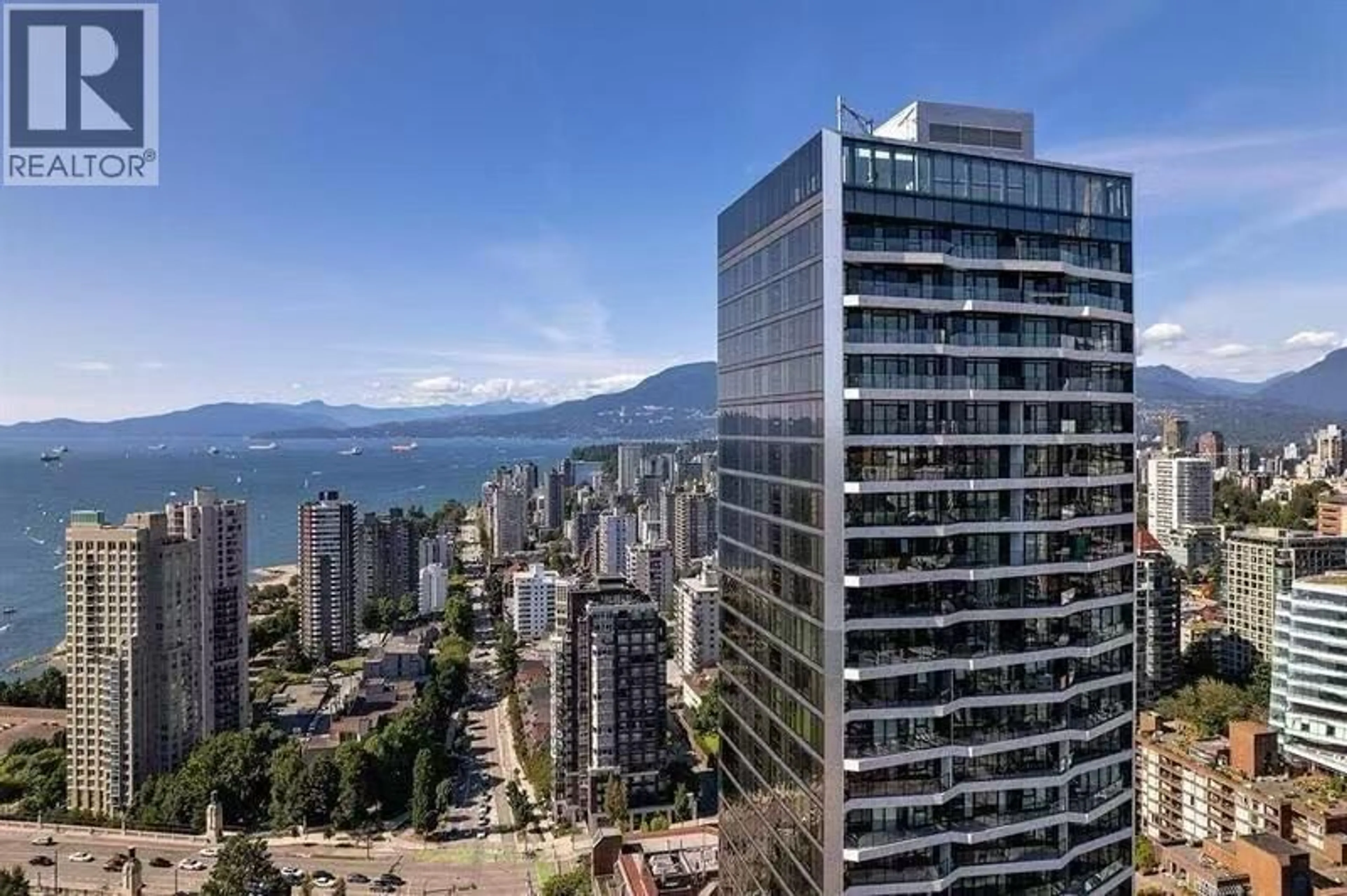 A pic from outside/outdoor area/front of a property/back of a property/a pic from drone, city buildings view from balcony for 2301 - 889 PACIFIC STREET, Vancouver British Columbia V6Z1C3