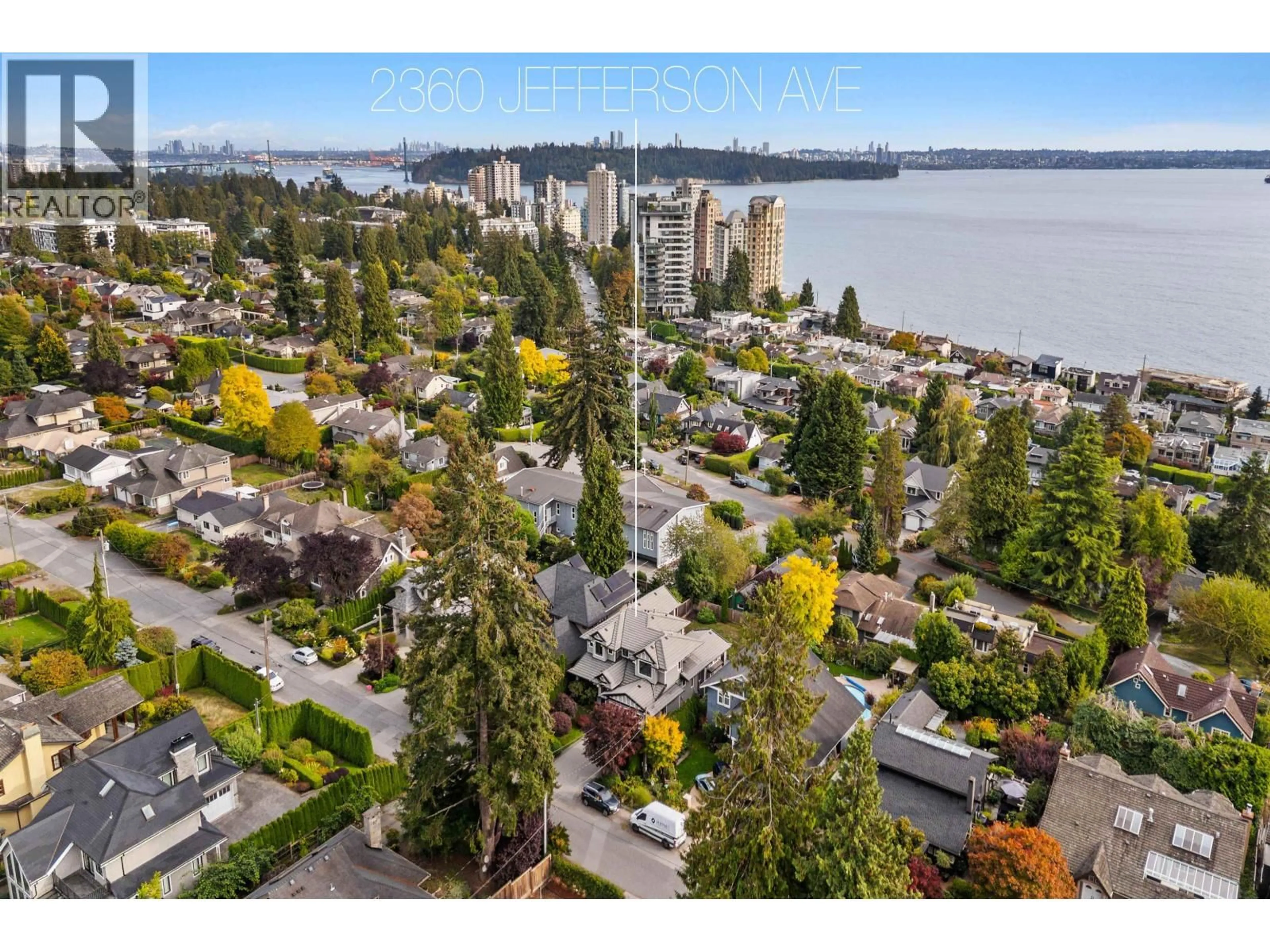 A pic from outside/outdoor area/front of a property/back of a property/a pic from drone, water/lake/river/ocean view for 2360 JEFFERSON AVENUE, West Vancouver British Columbia V7V2B2