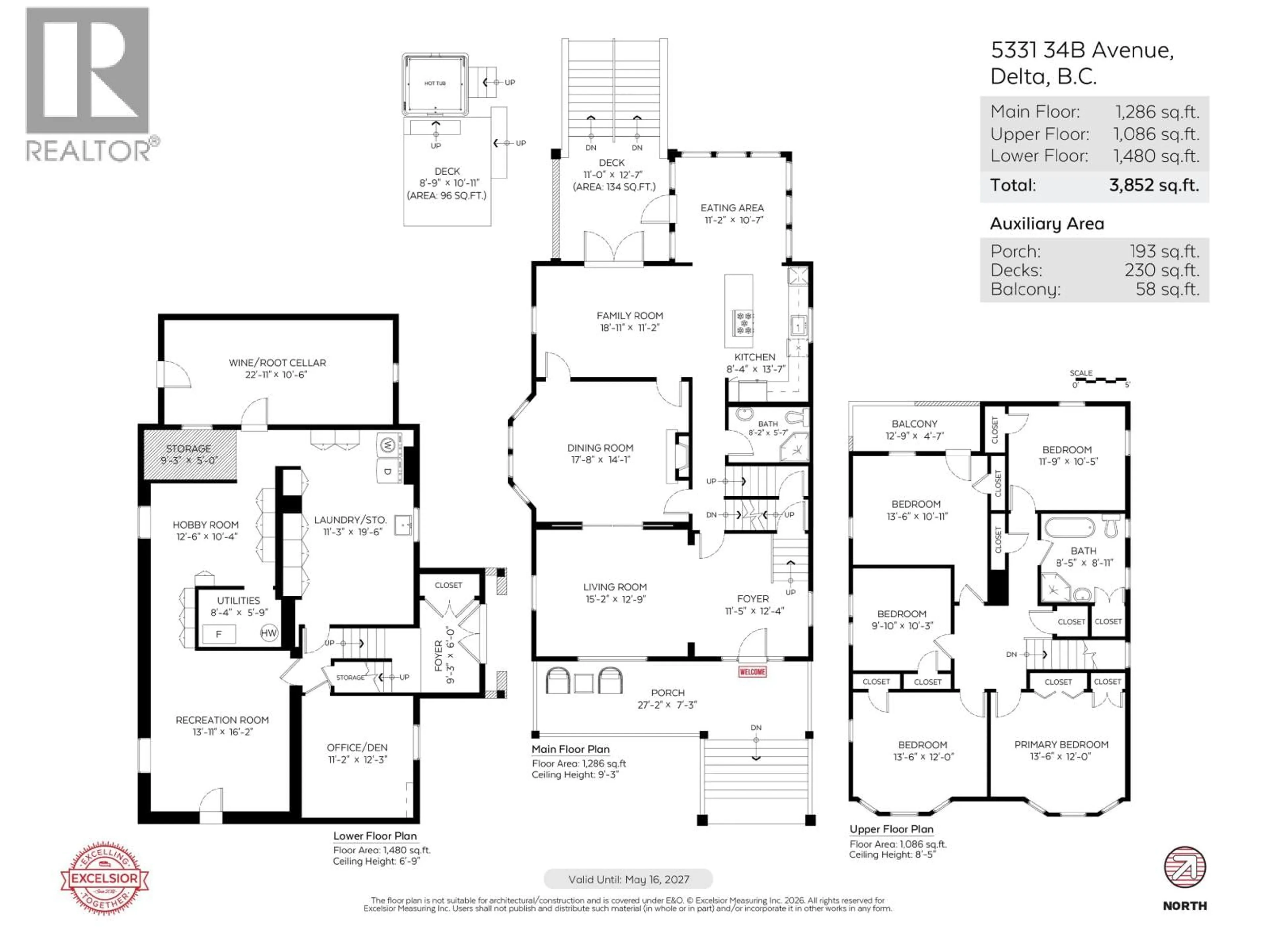 Floor plan for 5331 34B AVENUE, Delta British Columbia V4L2P1