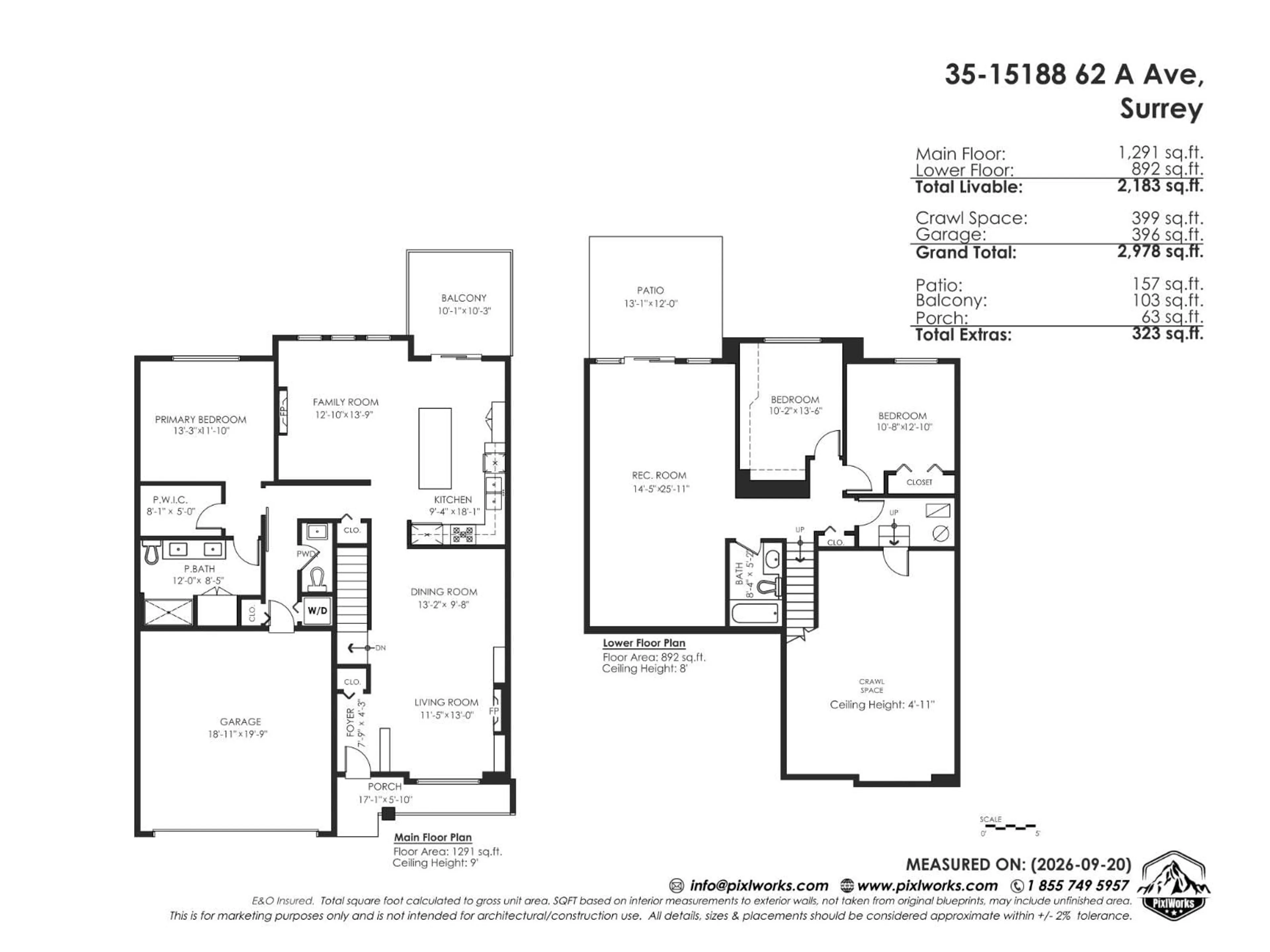 Floor plan for 35 - 15188 62A AVENUE, Surrey British Columbia V3S1W7