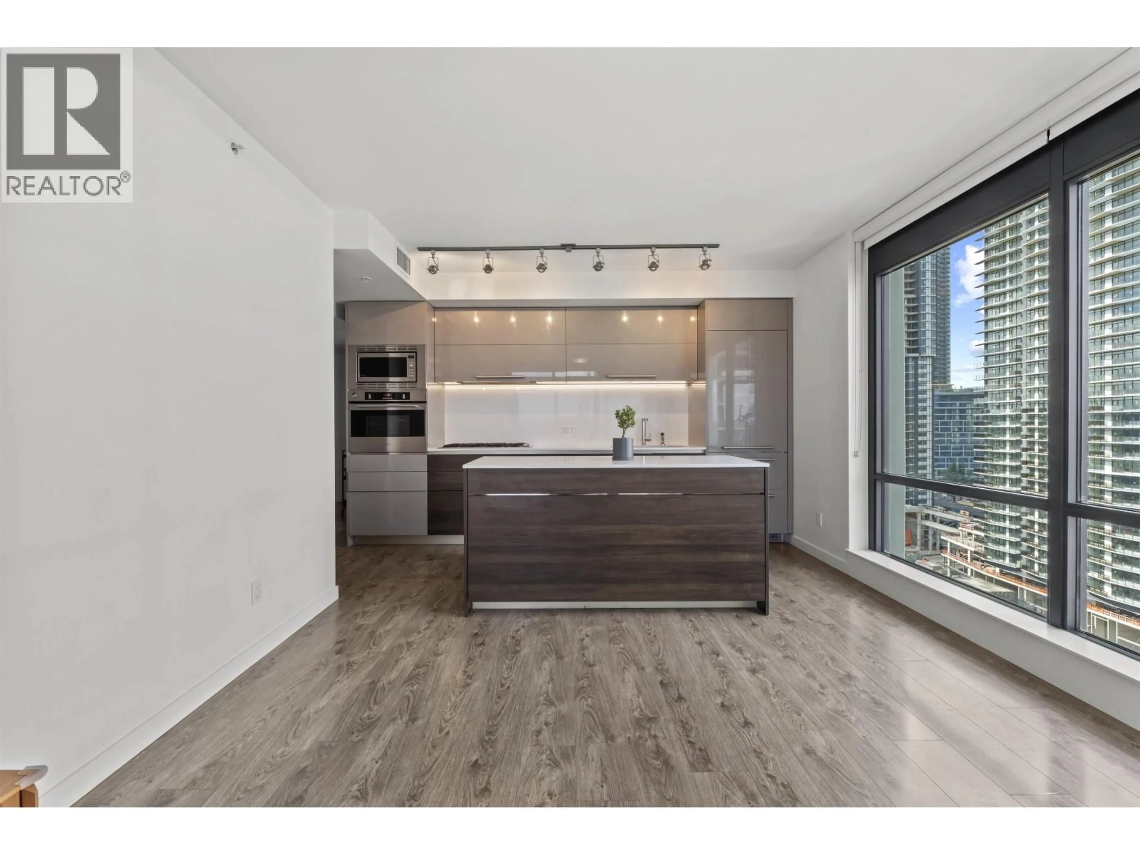 Open concept kitchen, wood/laminate floor for 2201 - 2378 ALPHA AVENUE, Burnaby British Columbia V5C0K2