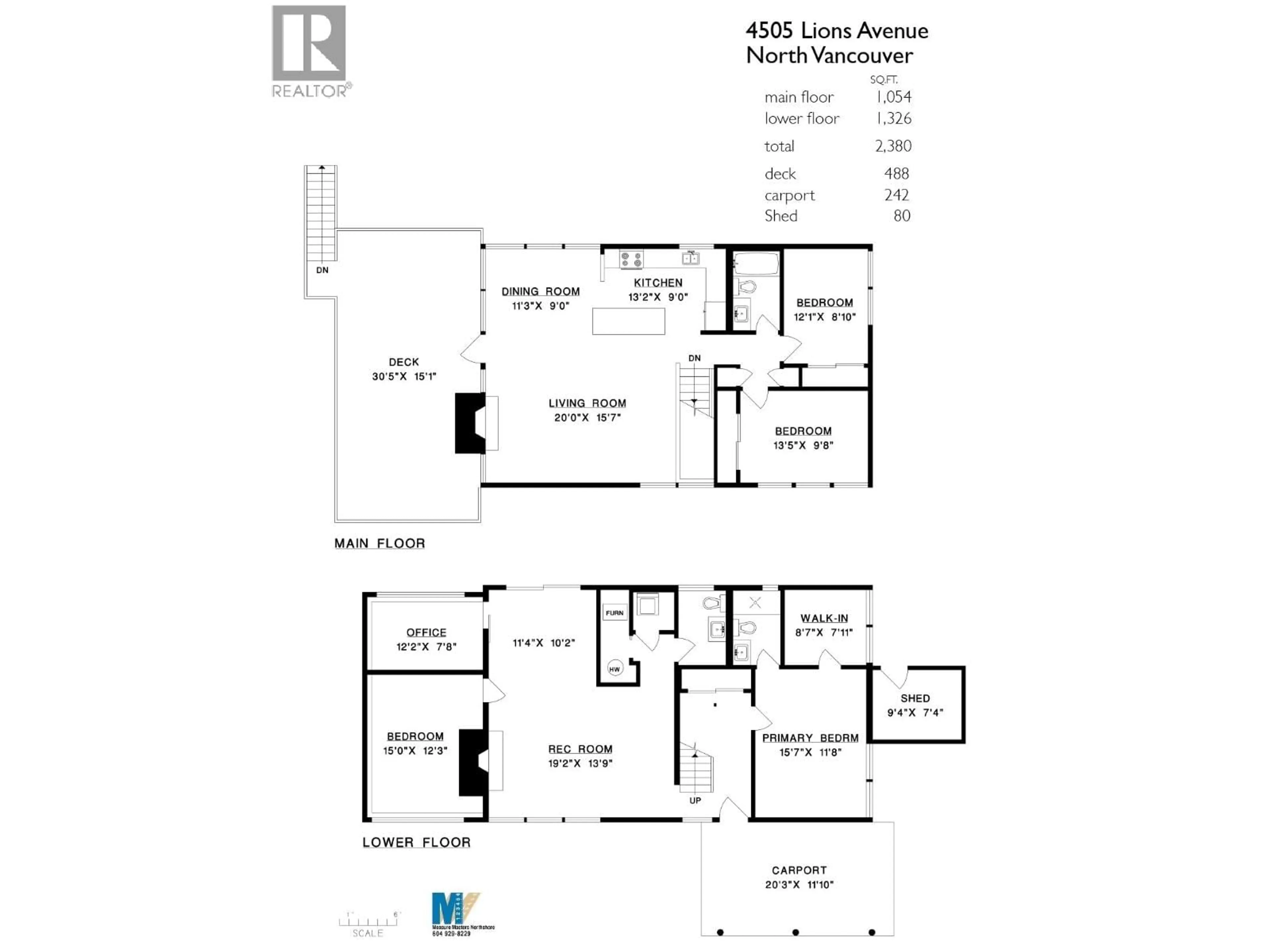 Floor plan for 4505 LIONS AVENUE, North Vancouver British Columbia V7R3S7