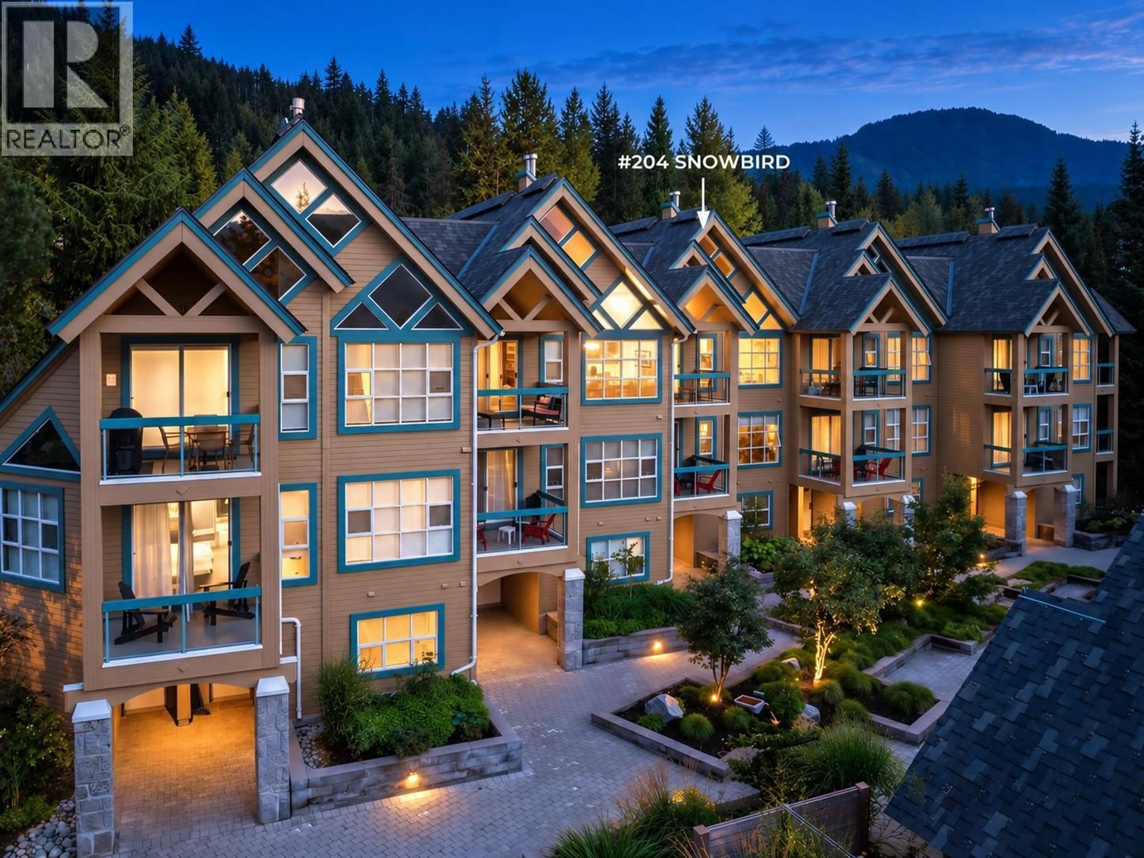 A pic from outside/outdoor area/front of a property/back of a property/a pic from drone, mountain view for 204 - 4865 PAINTED CLIFF ROAD, Whistler British Columbia V0N1B4
