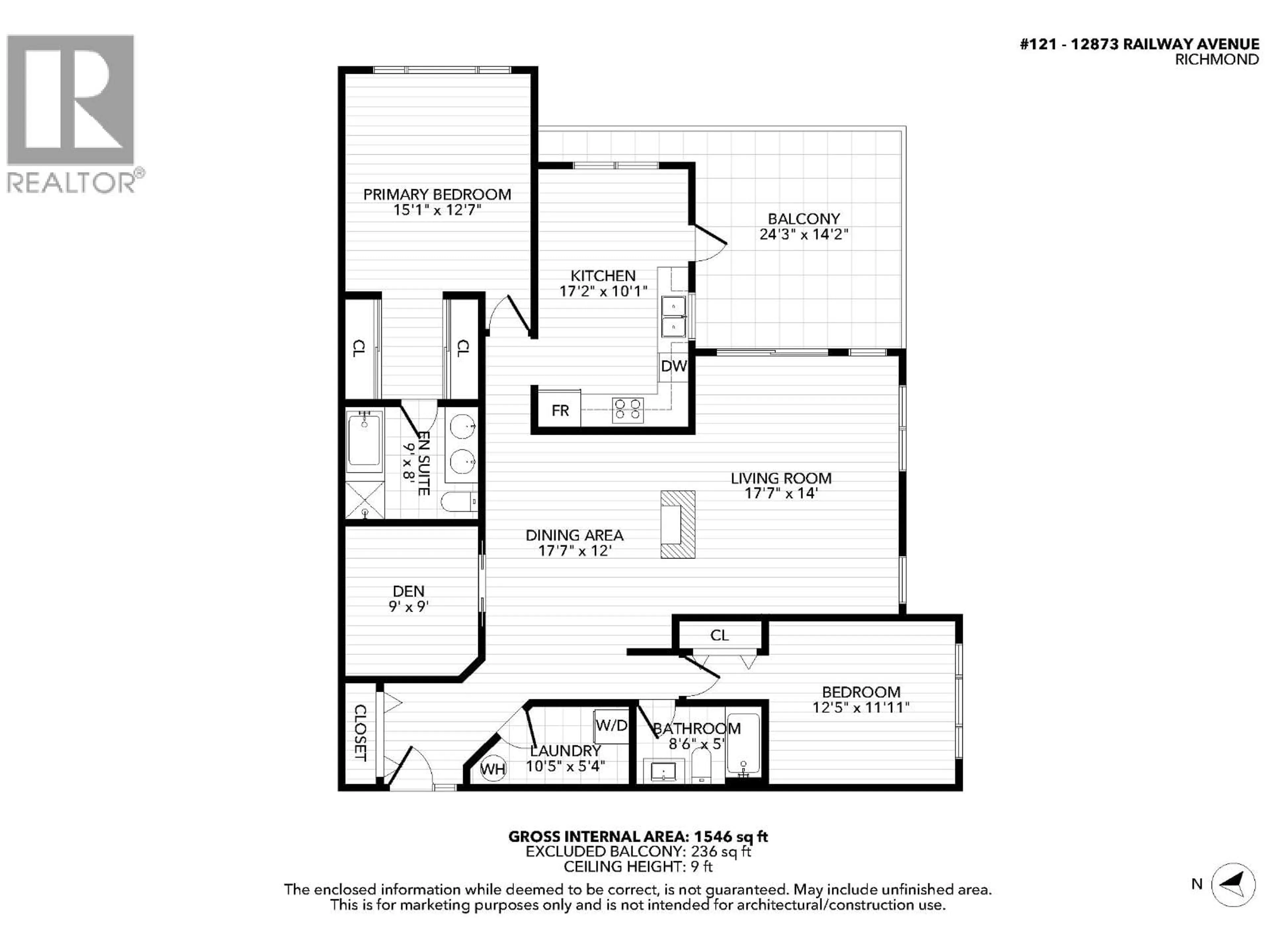 Floor plan for 121 - 12873 RAILWAY AVENUE, Richmond British Columbia V7E6K3