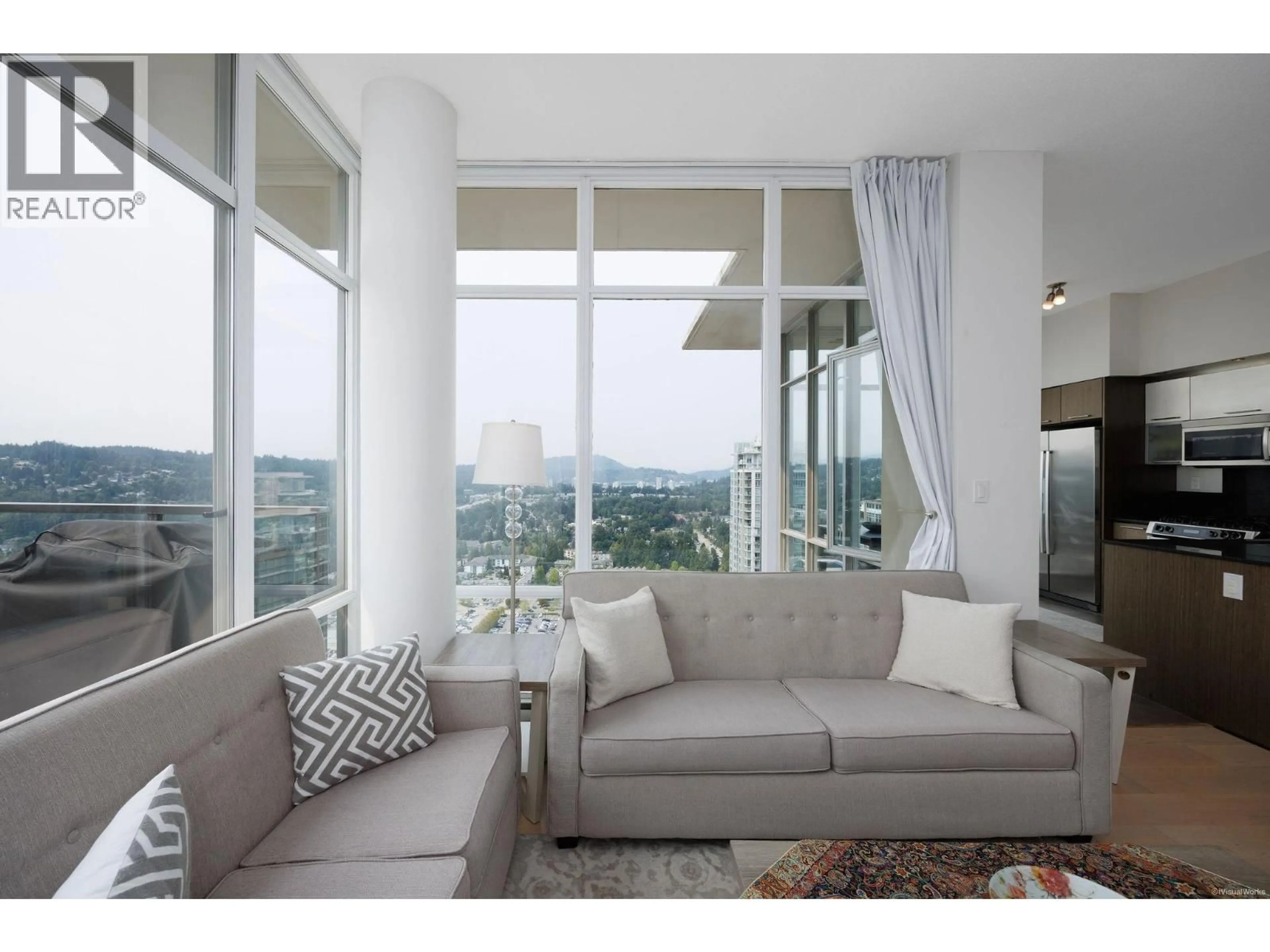 Living room with furniture, unknown for 3704 - 2980 ATLANTIC AVENUE, Coquitlam British Columbia V3B0G2