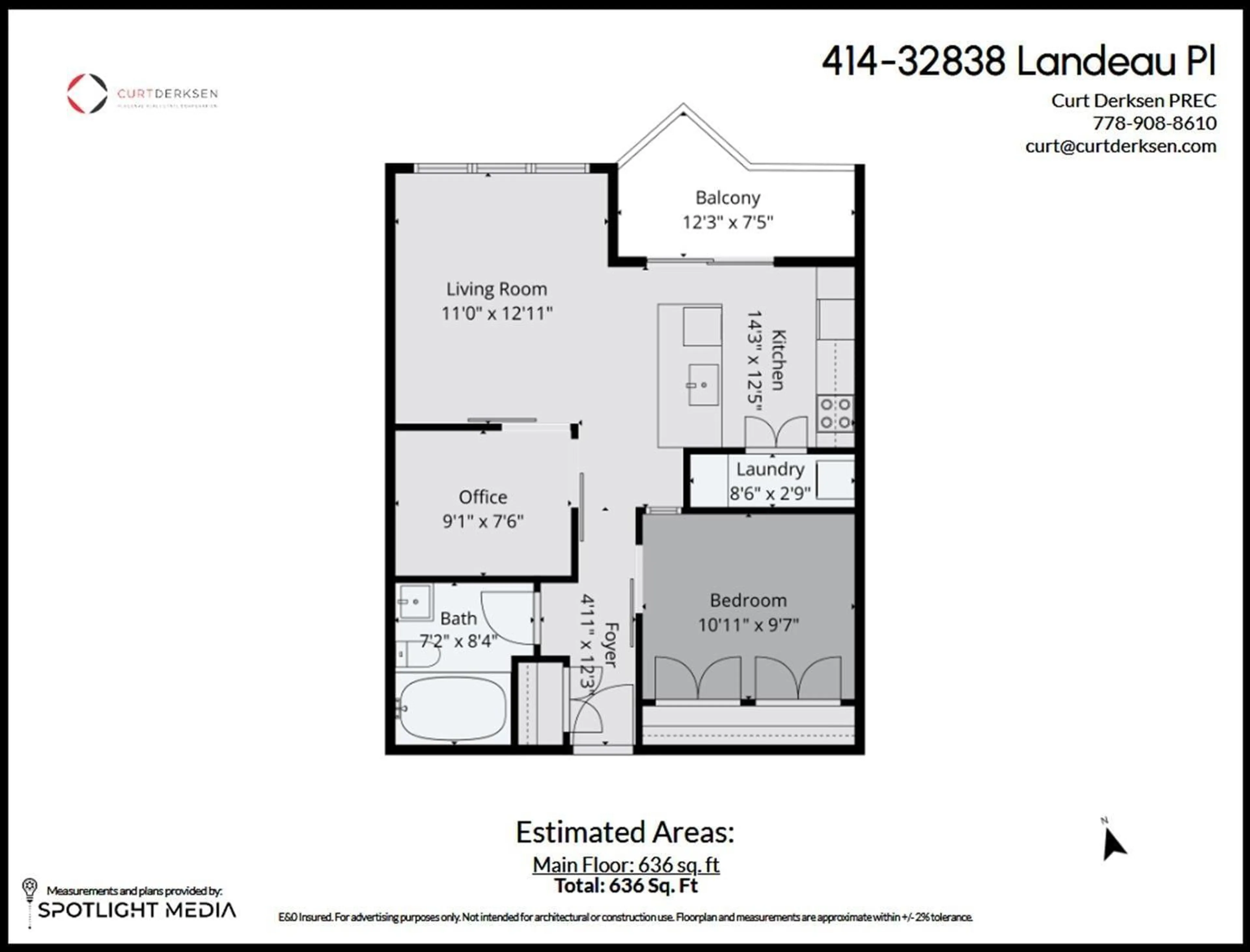 Floor plan for 414 - 32838 LANDEAU PLACE, Abbotsford British Columbia V2S0M6