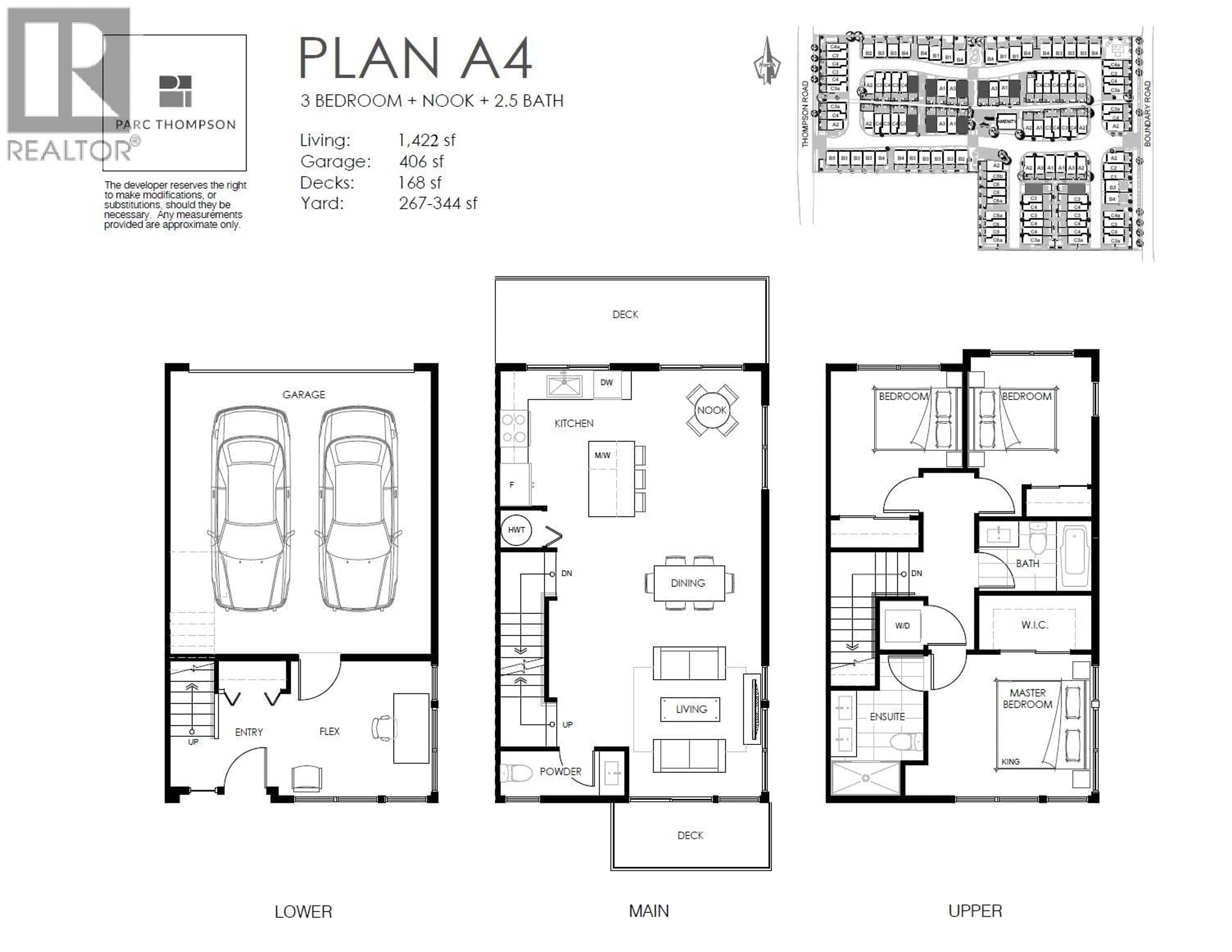 Floor plan for 34 - 4337 BOUNDARY ROAD, Richmond British Columbia B6V0C4