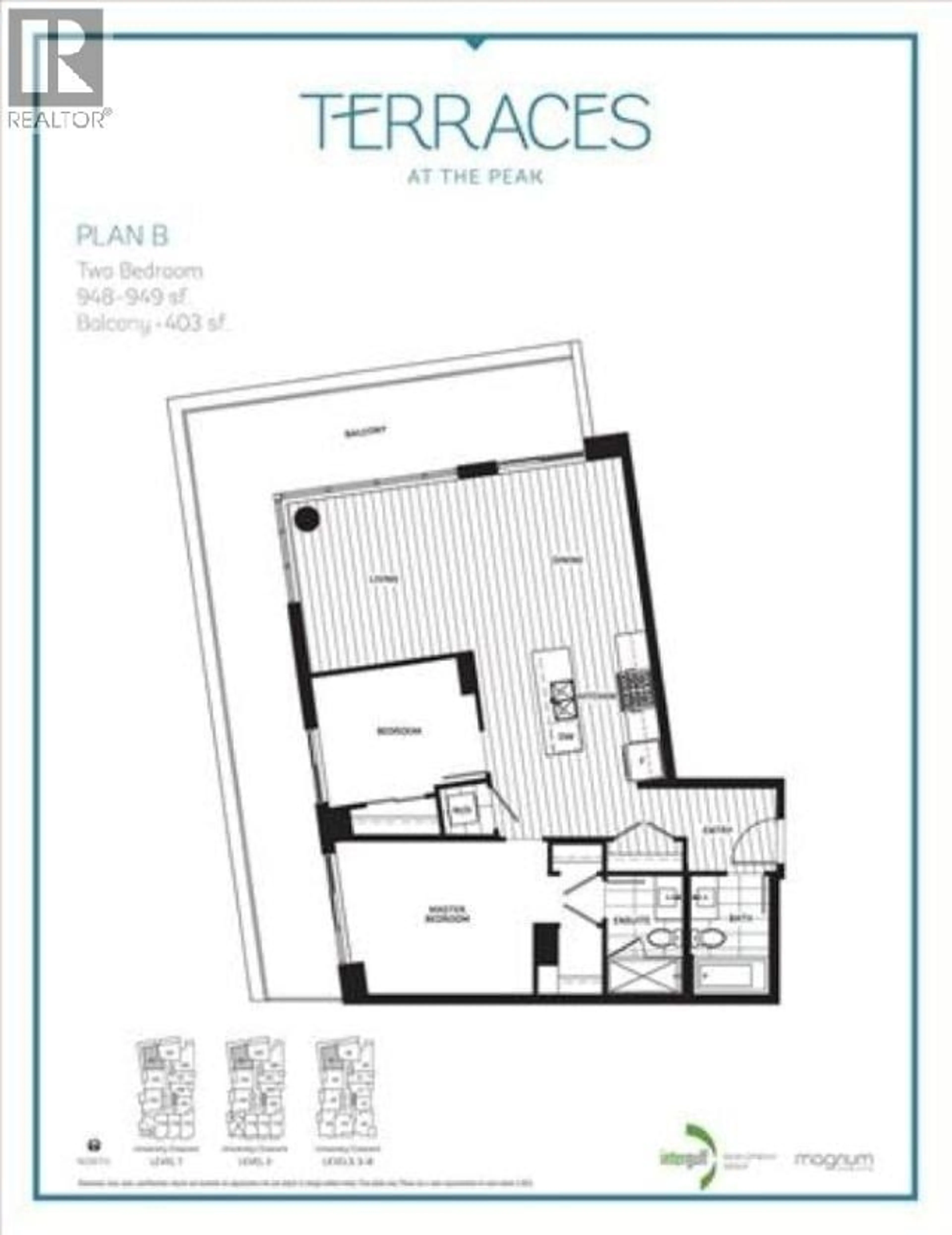 Floor plan for 104 - 8940 UNIVERSITY CRESCENT, Burnaby British Columbia V5A0E7