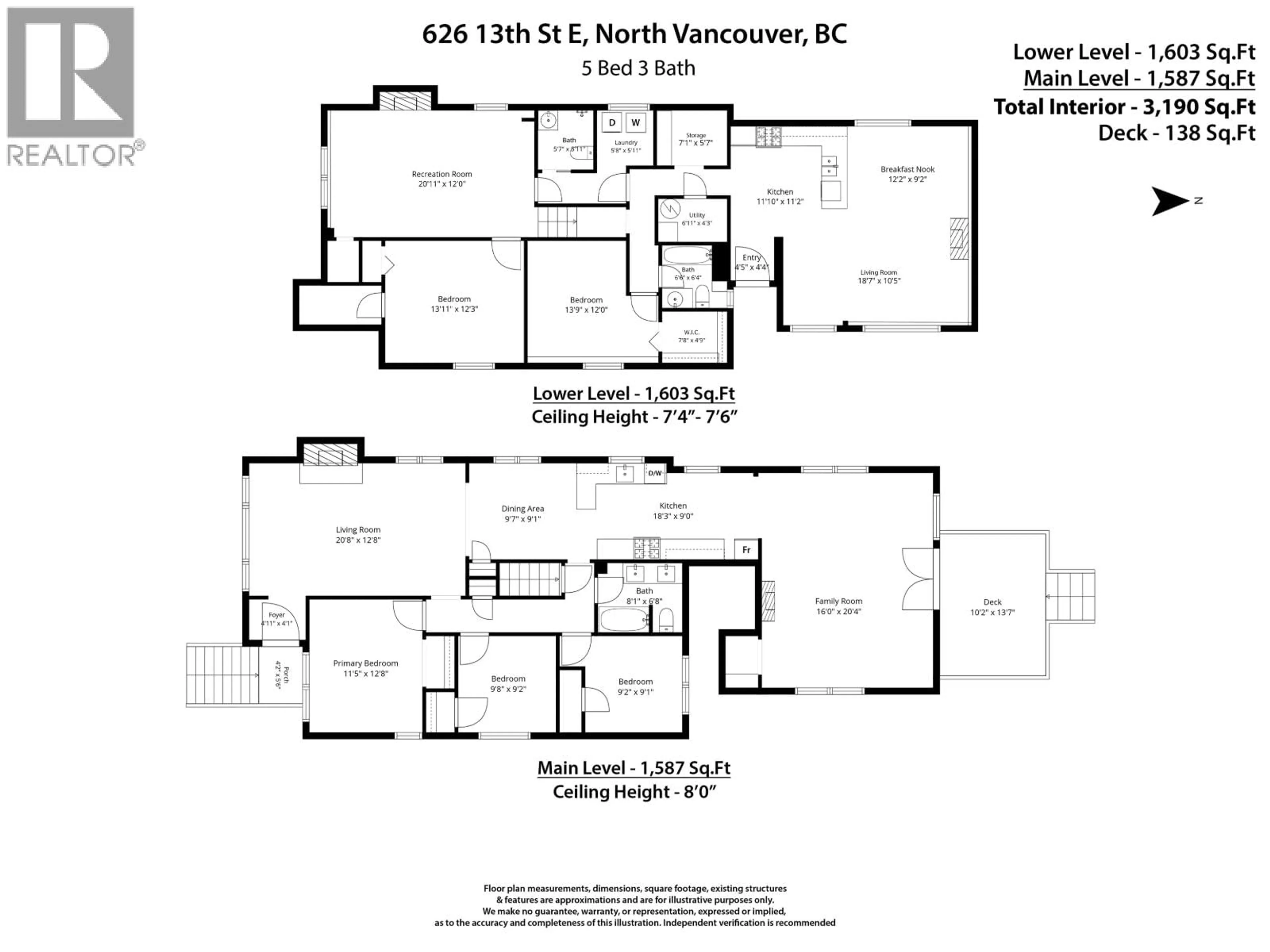 Floor plan for 626 13TH STREET, North Vancouver British Columbia V7L2M5