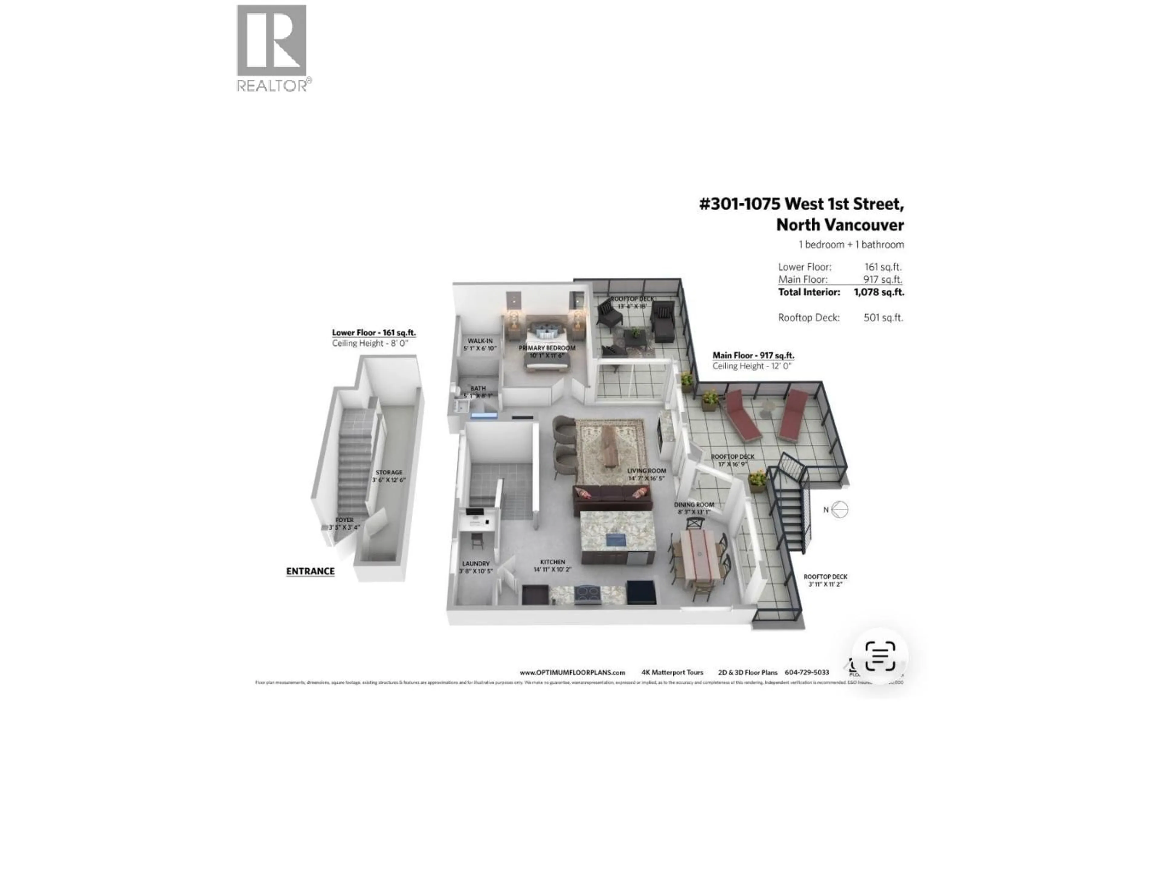 Floor plan for 1075 1ST STREET, North Vancouver British Columbia V7P3T4