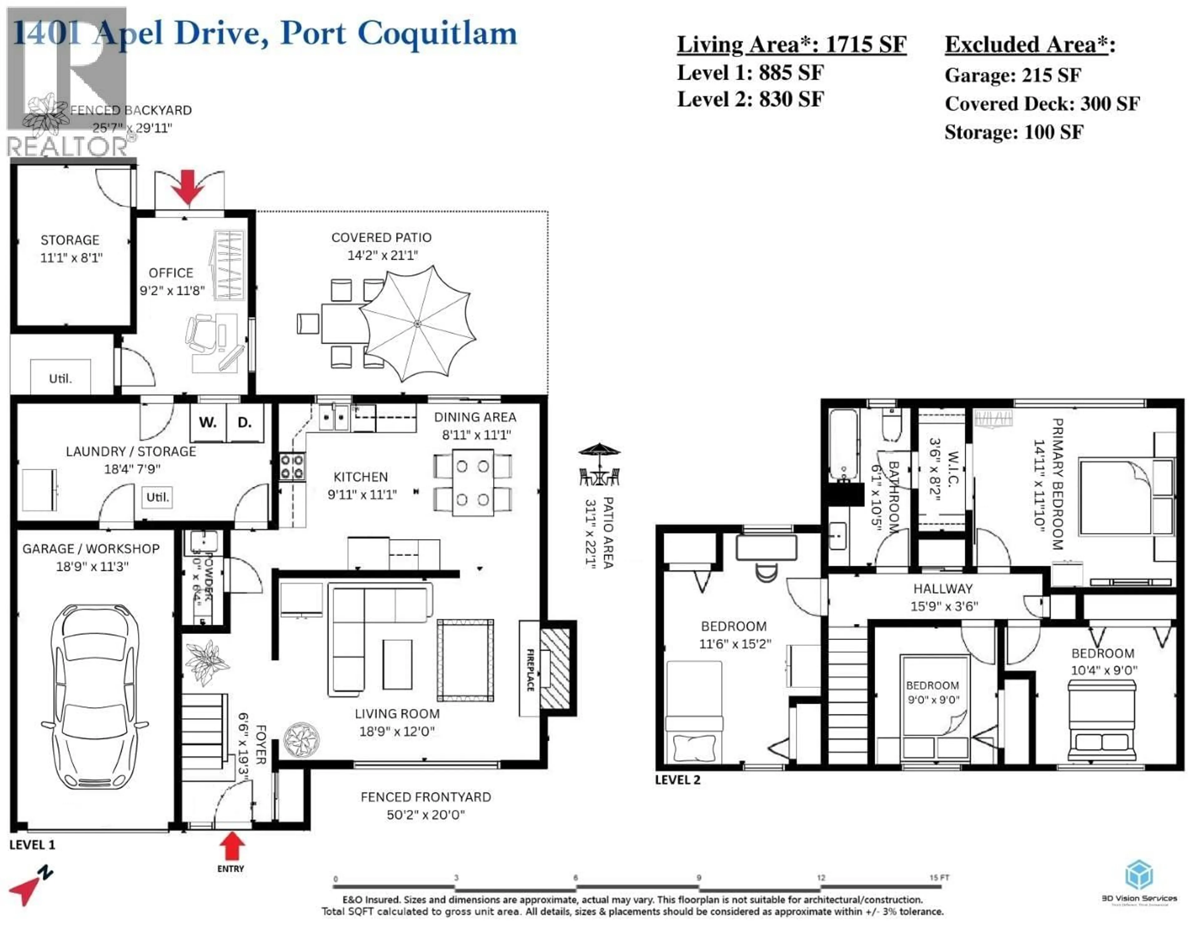 Floor plan for 1401 APEL DRIVE, Port Coquitlam British Columbia V3B2V1